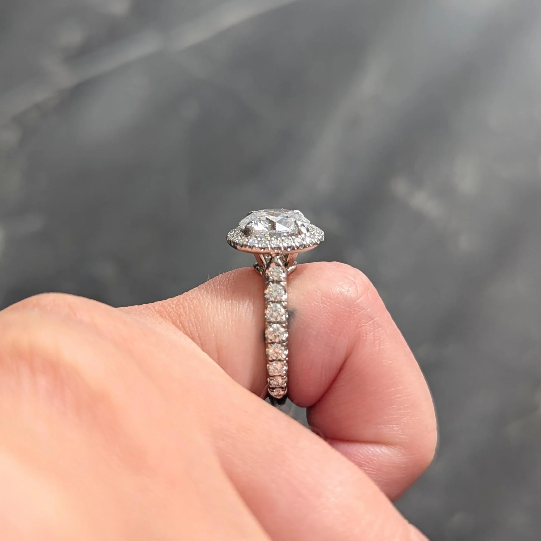 Cartier French Contemporary 2.60 CTW Diamond Platinum Destinée Halo Engagement Ring GIA - Image 13
