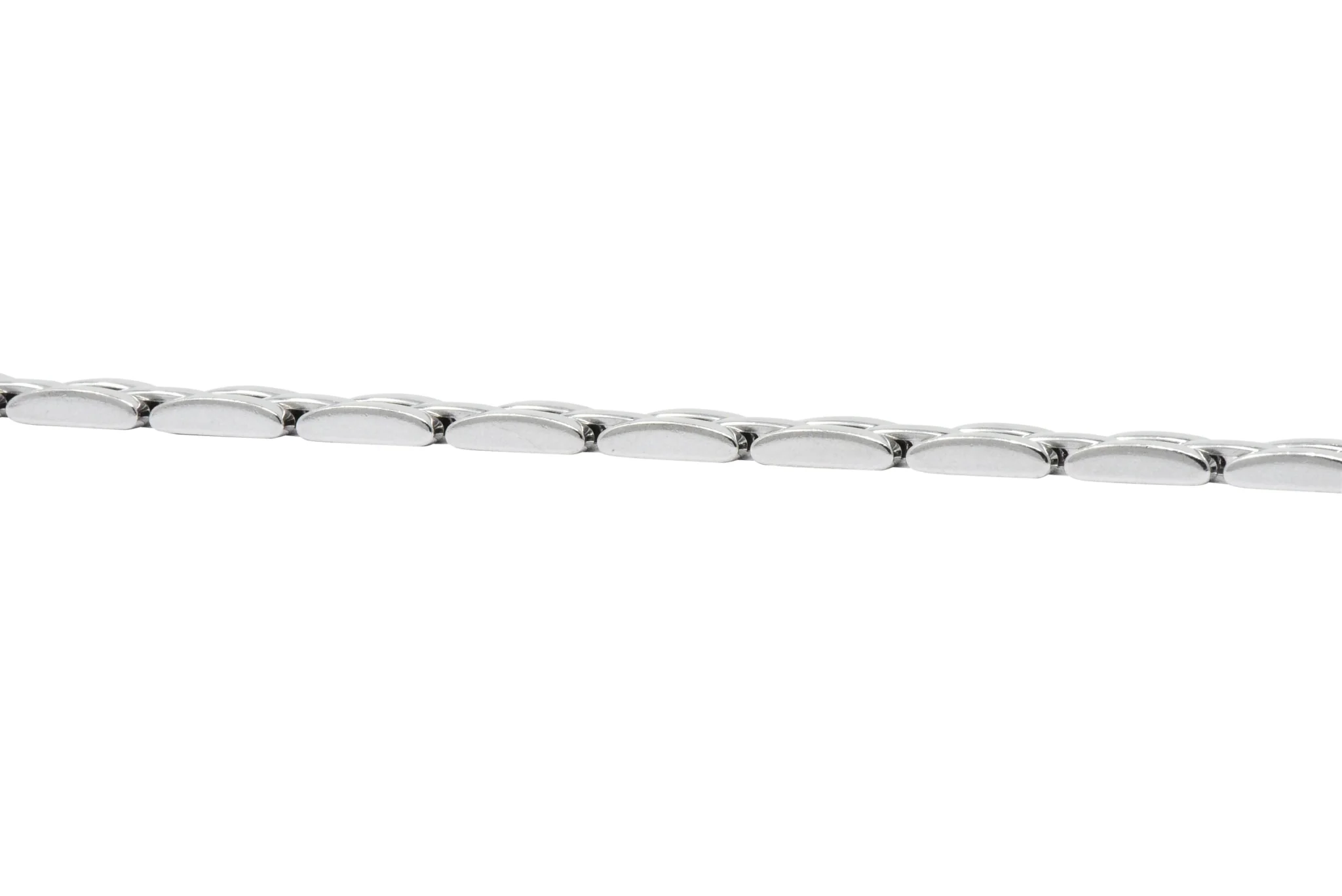 Cartier Maillon Panthere 18 Karat White Gold Unisex Link Bracelet French - Image 4