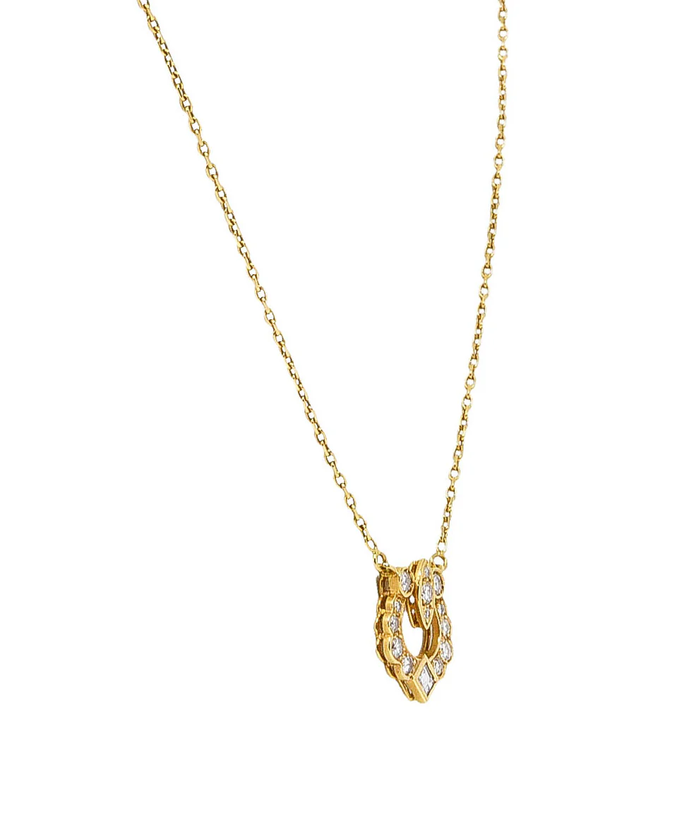 Cartier Paris 0.55 CTW Diamond French 18 Karat Gold Horseshoe Station Necklace - Image 5