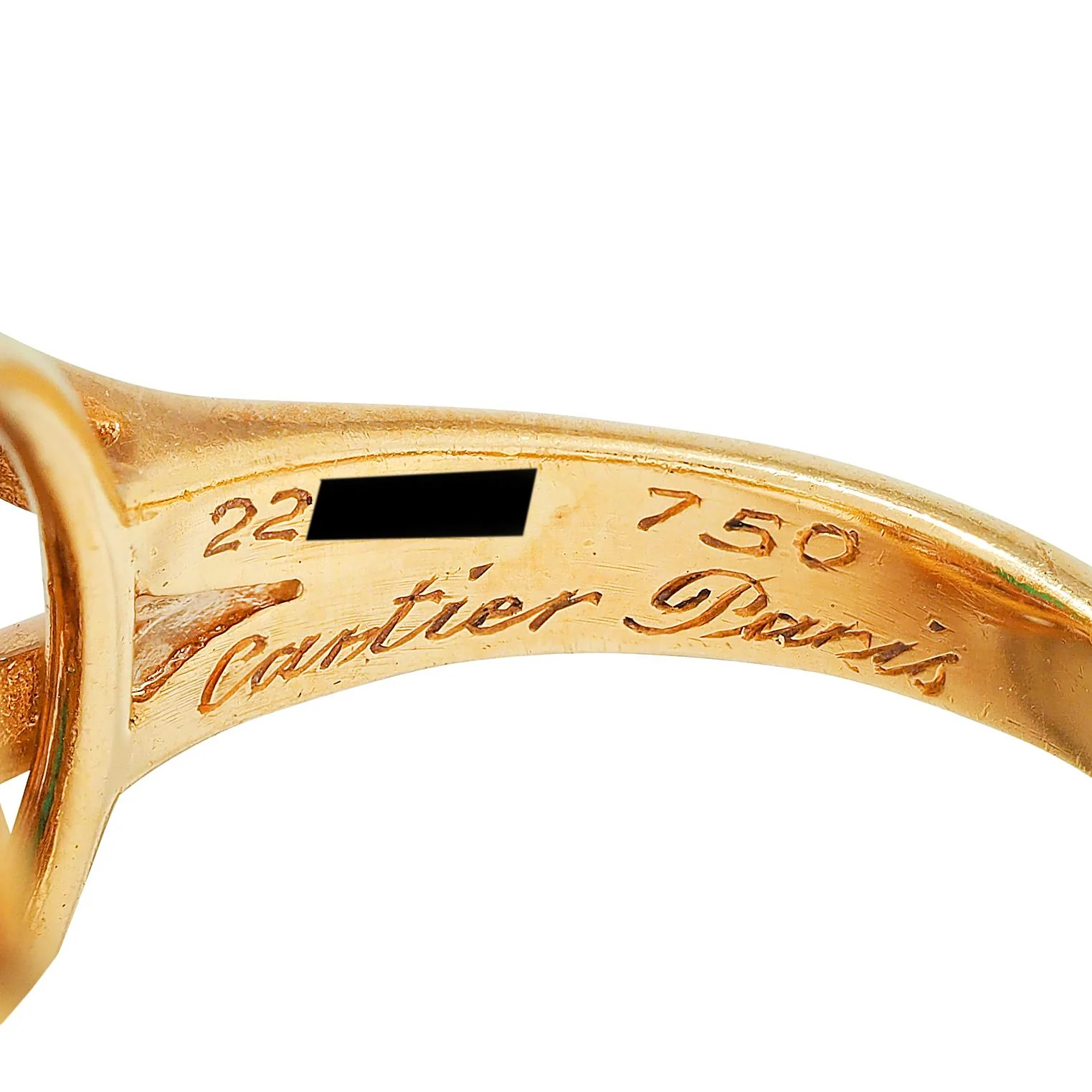 Cartier Paris 1960's Modern Cabochon Emerald Diamond 18 Karat Yellow Gold Vintage Halo Ring - Image 10