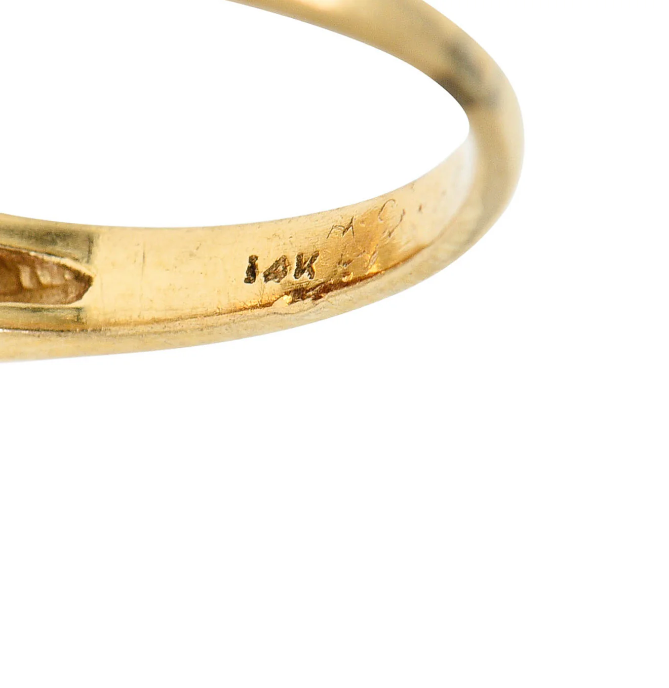 Cartier Retro Citrine Ruby 14 Karat Gold Gemstone Ring - Image 10