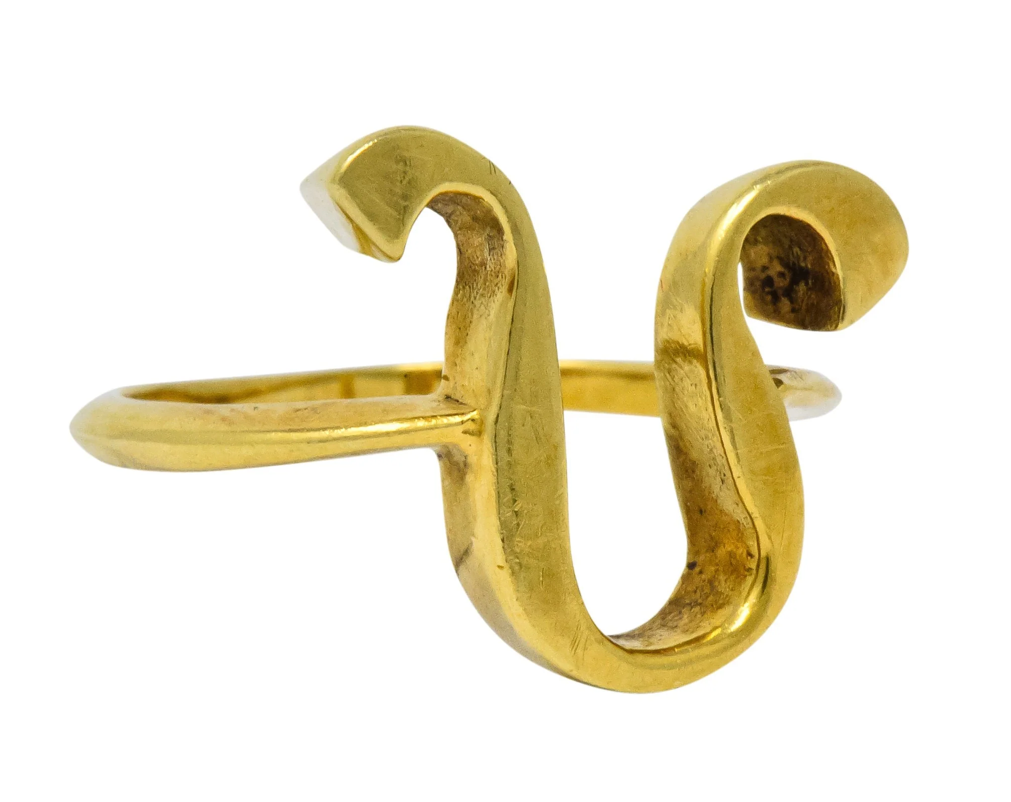 Cartier Vintage 18 Karat Gold Leo Zodiac Ring - Image 2
