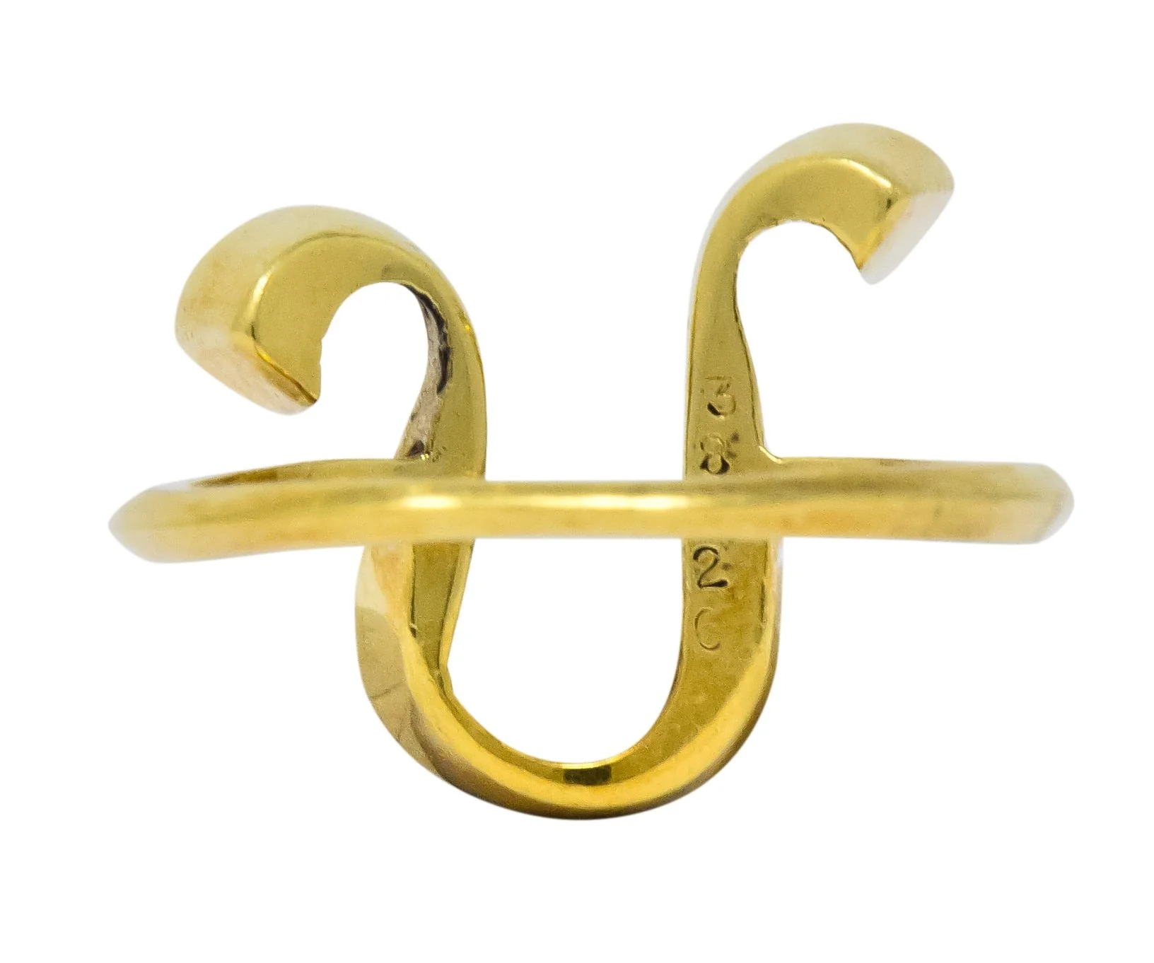 Cartier Vintage 18 Karat Gold Leo Zodiac Ring - Image 4