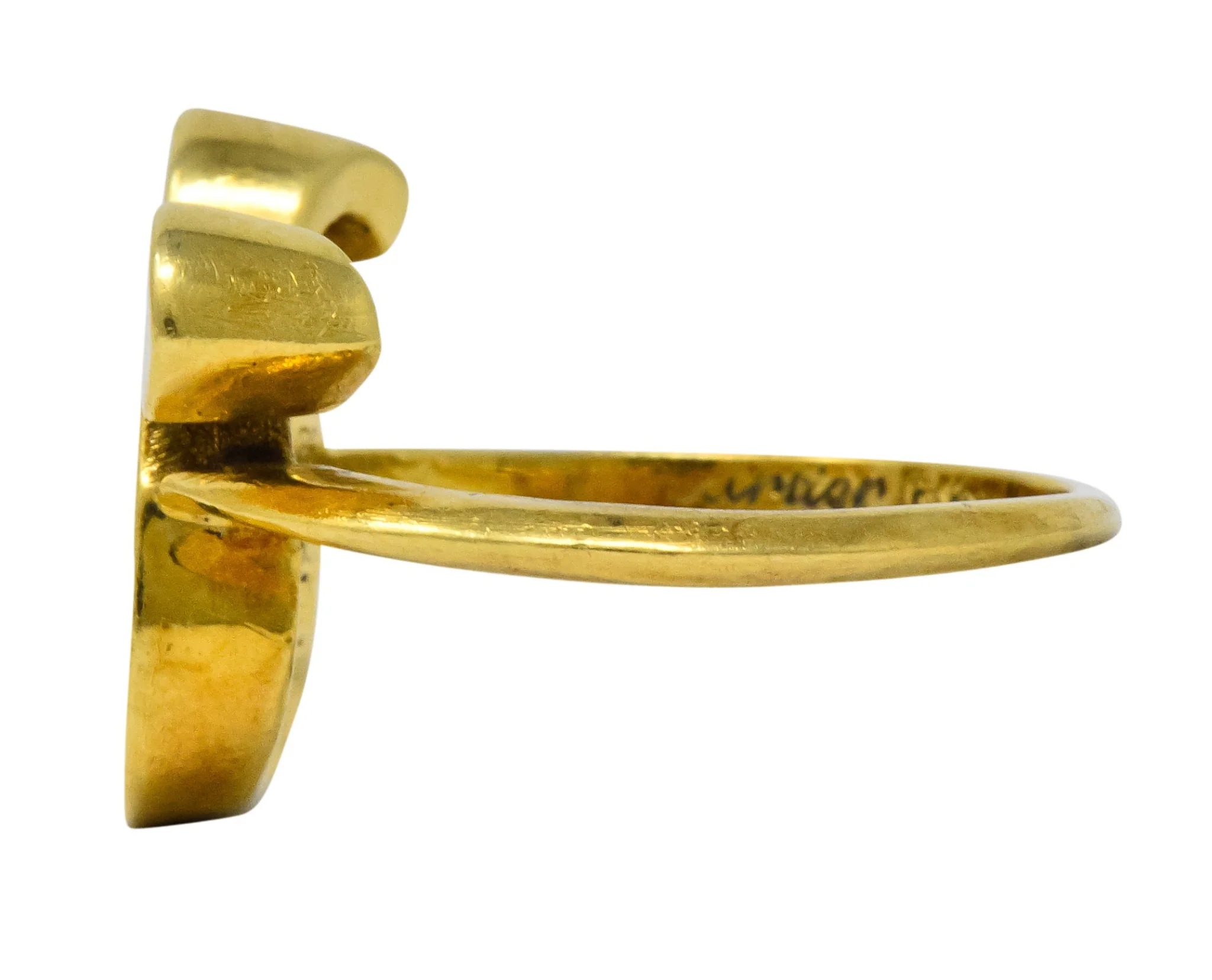 Cartier Vintage 18 Karat Gold Leo Zodiac Ring - Image 5