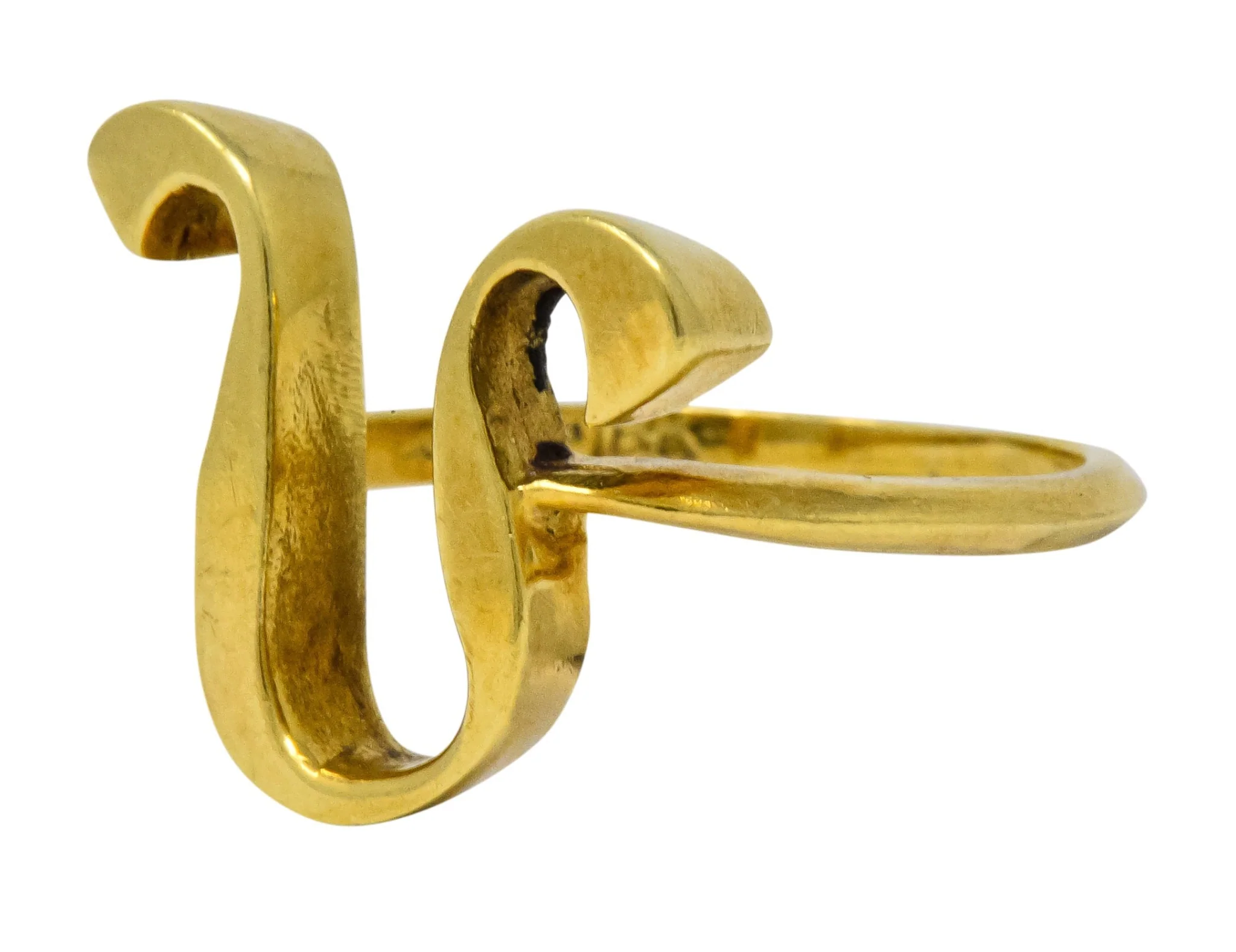 Cartier Vintage 18 Karat Gold Leo Zodiac Ring - Image 6
