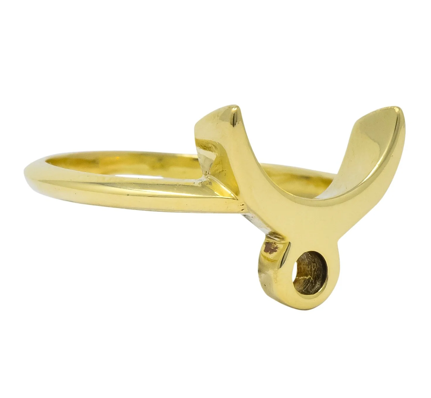 Cartier Vintage 18 Karat Gold Zodiac Taurus Stacking Ring - Image 2