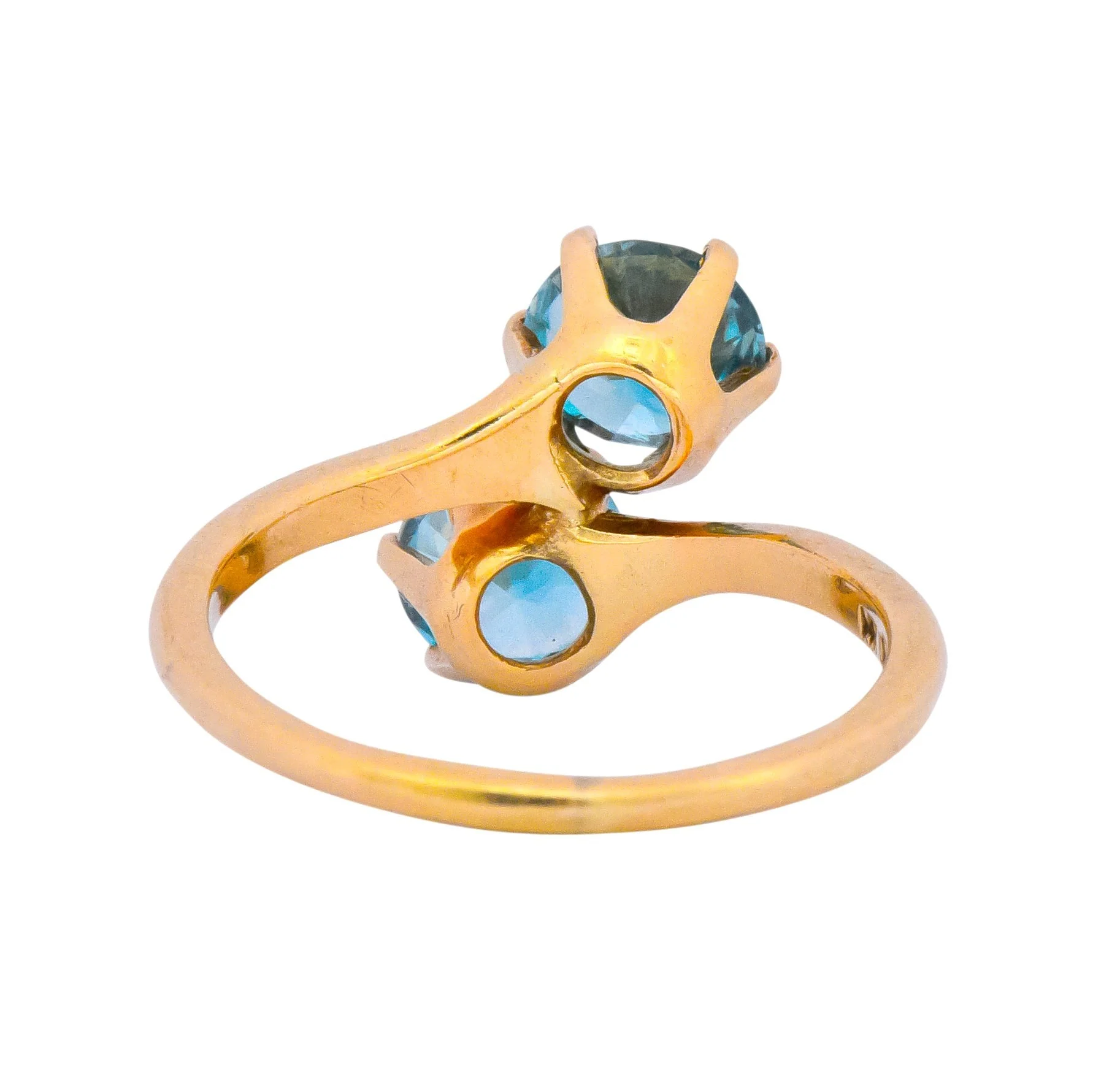 Church & Company Victorian 2.50 CTW Zircon 14 Karat Gold Toi Et Moi Ring - Image 6