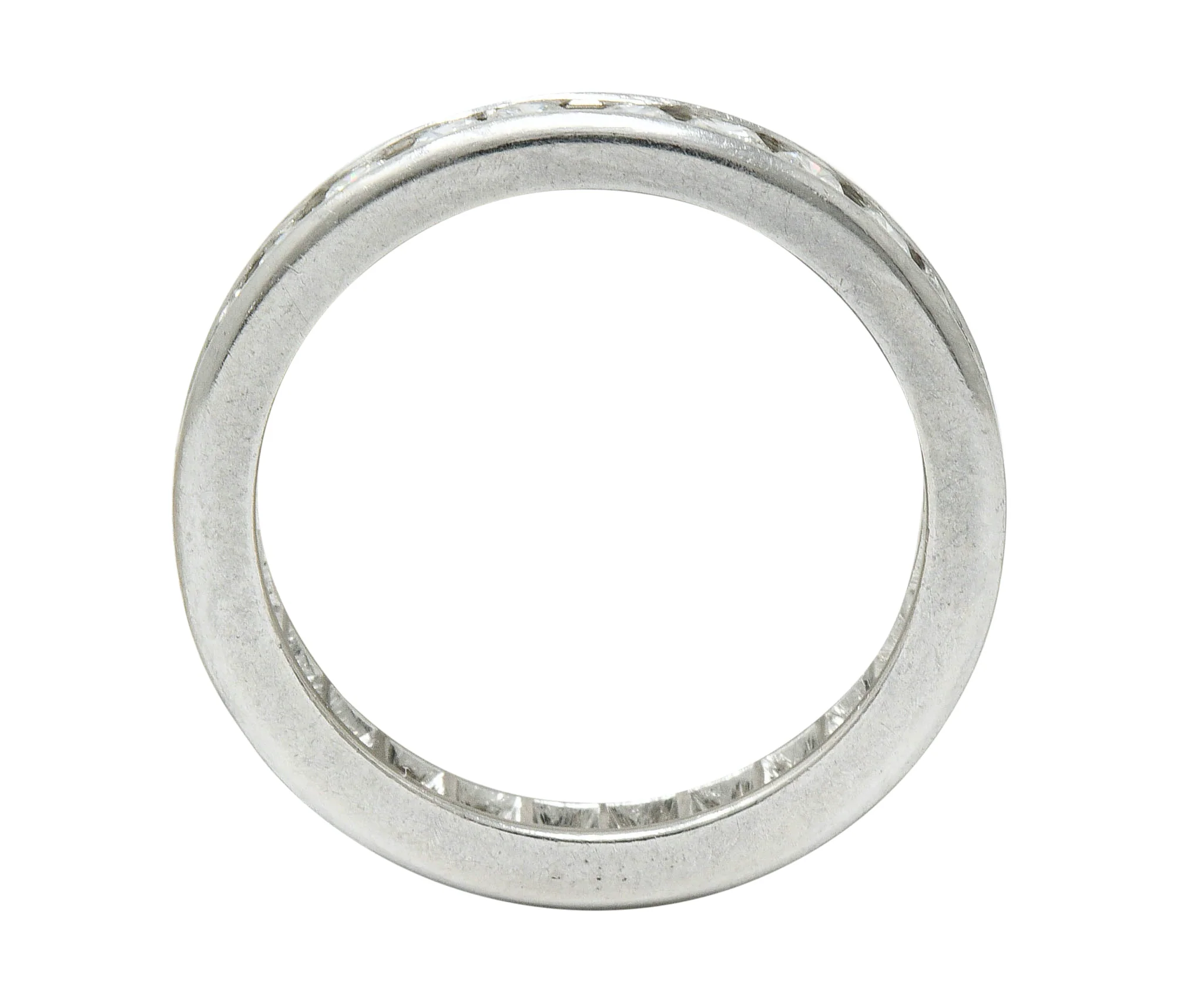 Classic 0.78 CTW Diamond Platinum Eternity Band Stack Ring - Image 5