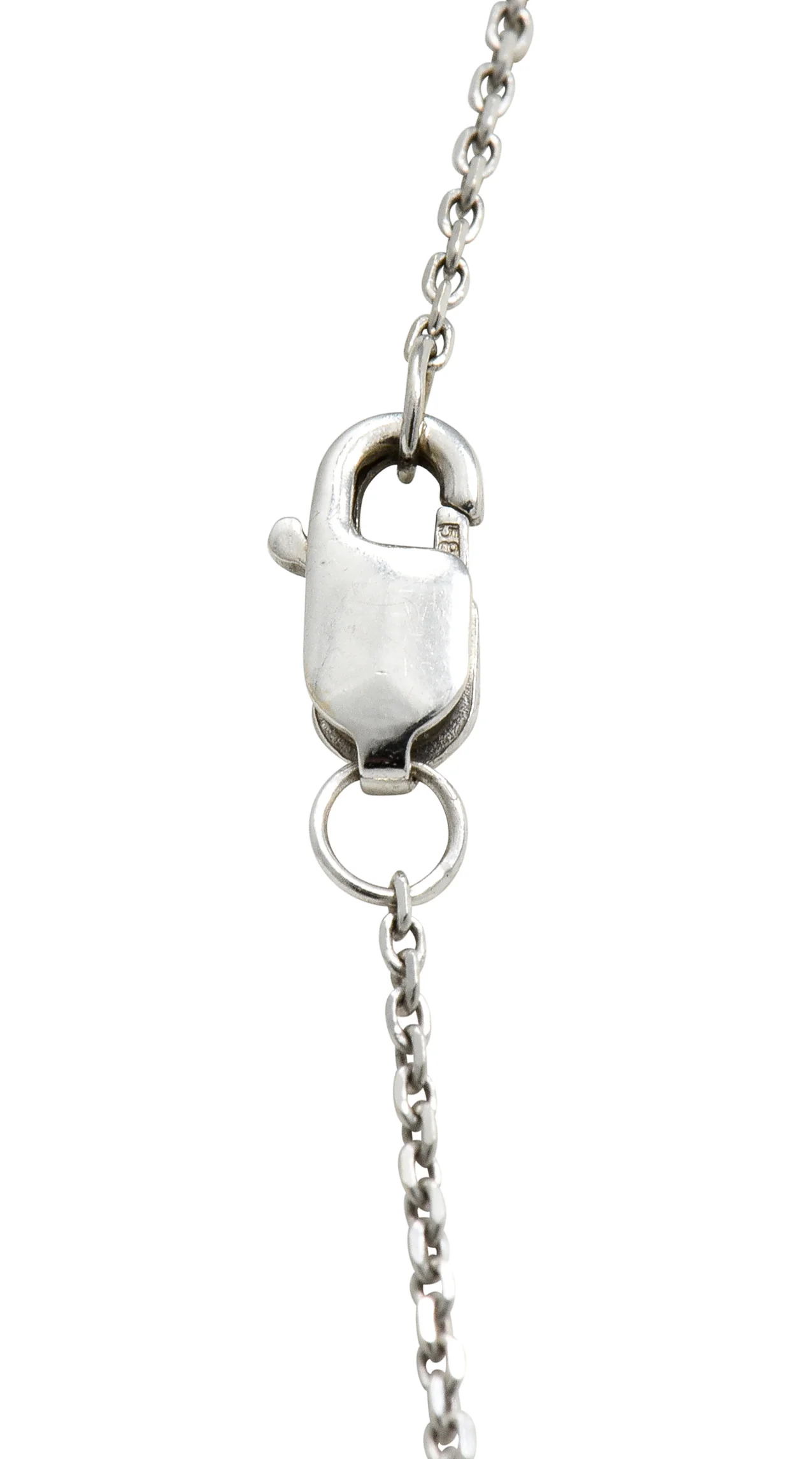 Contemporary 0.25 CTW Diamond Solitaire 14 Karat White Gold Necklace - Image 6
