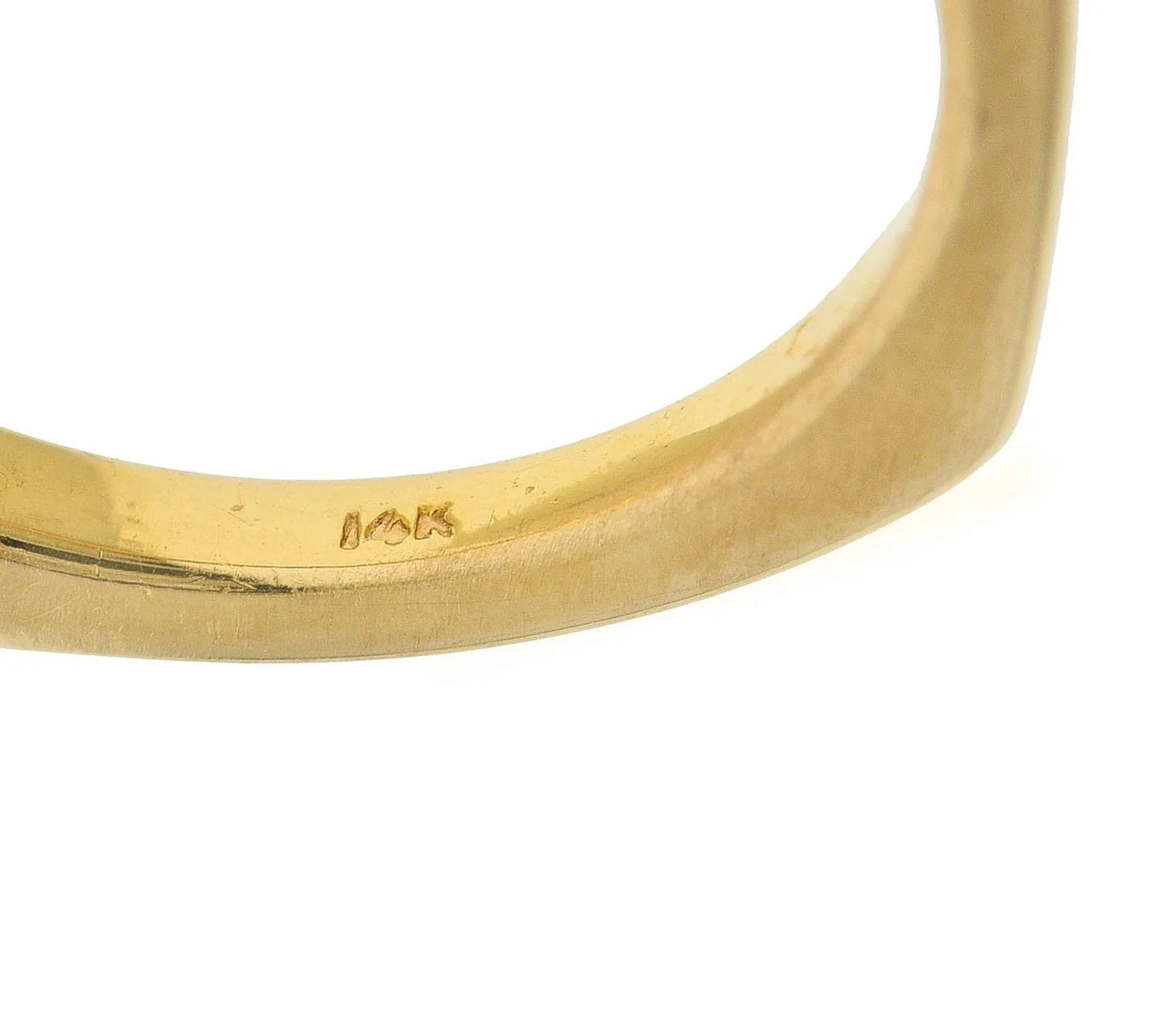 Contemporary 0.26 CTW Diamond 14 Karat Yellow Gold Stacking Band Ring - Image 8