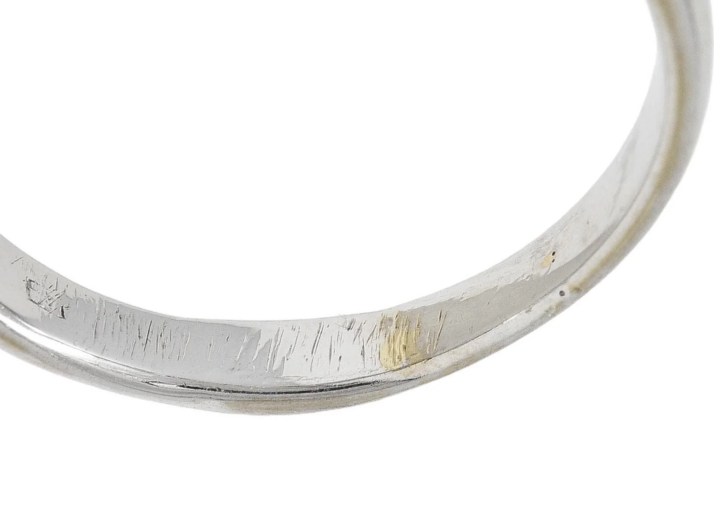 Contemporary 0.45 CTW Diamond 18 Karat White Gold Channel Band Ring - Image 9