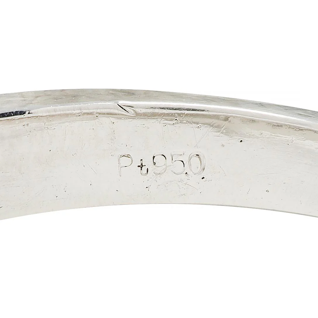 Contemporary 0.46 CTW Diamond Platinum Channel Band Ring - Image 12