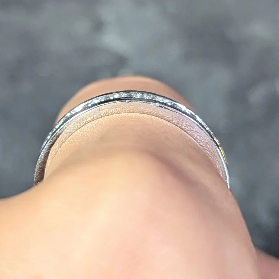 Contemporary 0.46 CTW Diamond Platinum Channel Band Ring - Image 14