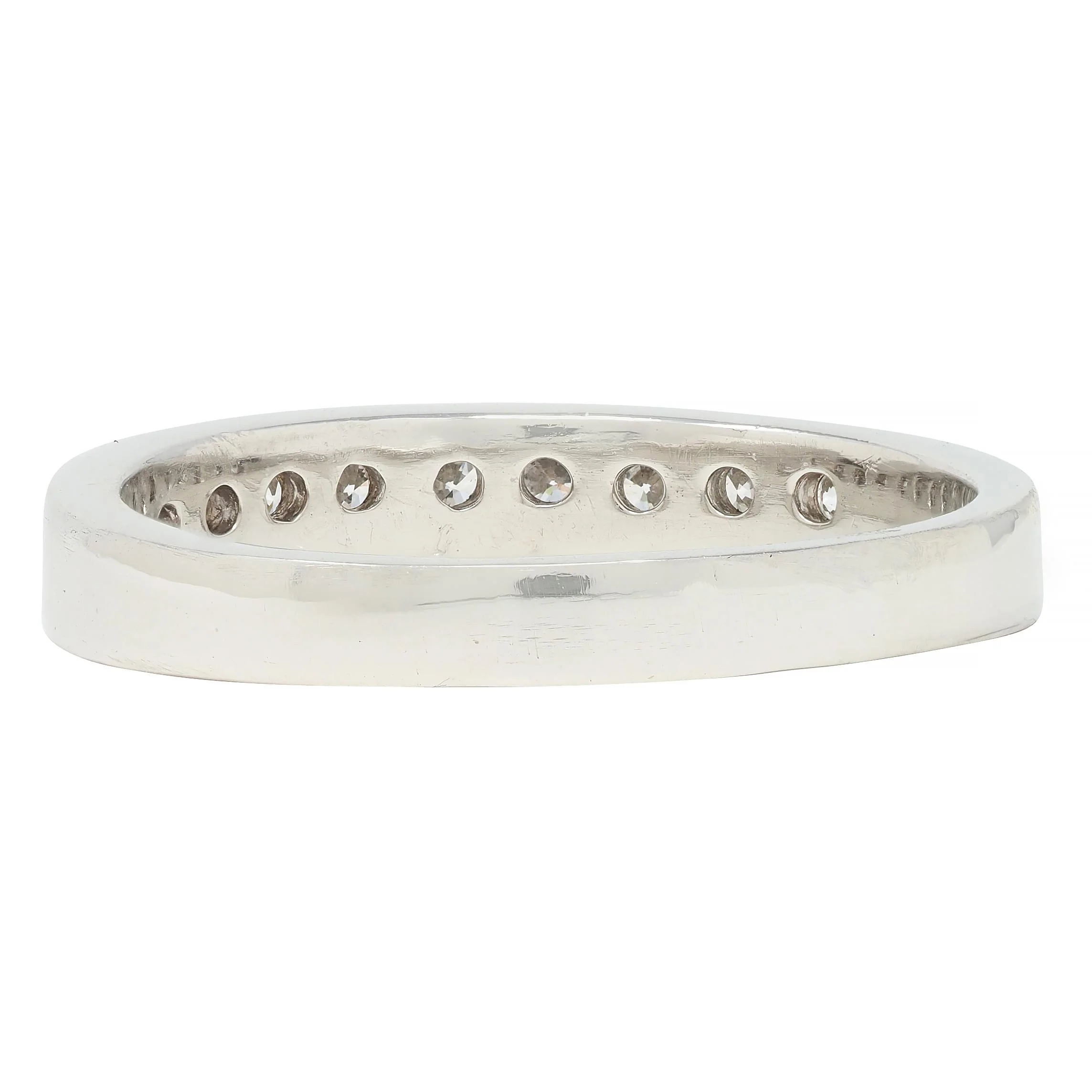 Contemporary 0.46 CTW Diamond Platinum Channel Band Ring - Image 5