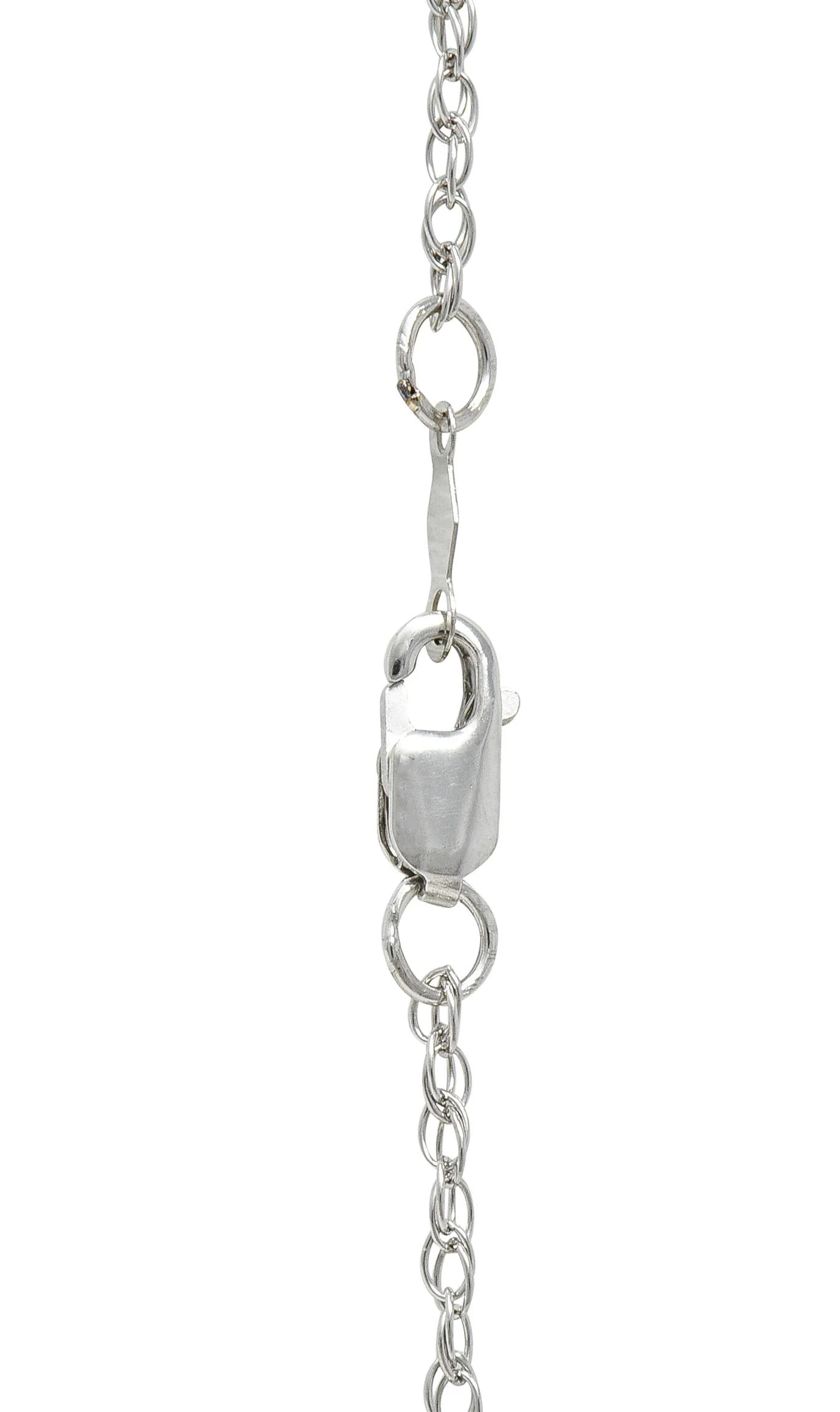 Contemporary 0.50 CTW Diamond 18 Karat White Gold Star Necklace - Image 10