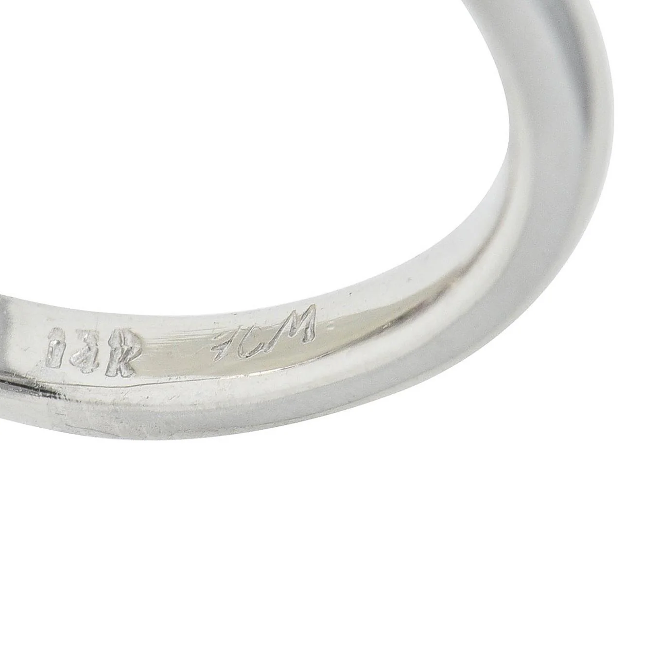 Contemporary 0.60 CTW Diamond Pink Sapphire 18 Karat White Gold Stacking Band Ring - Image 6