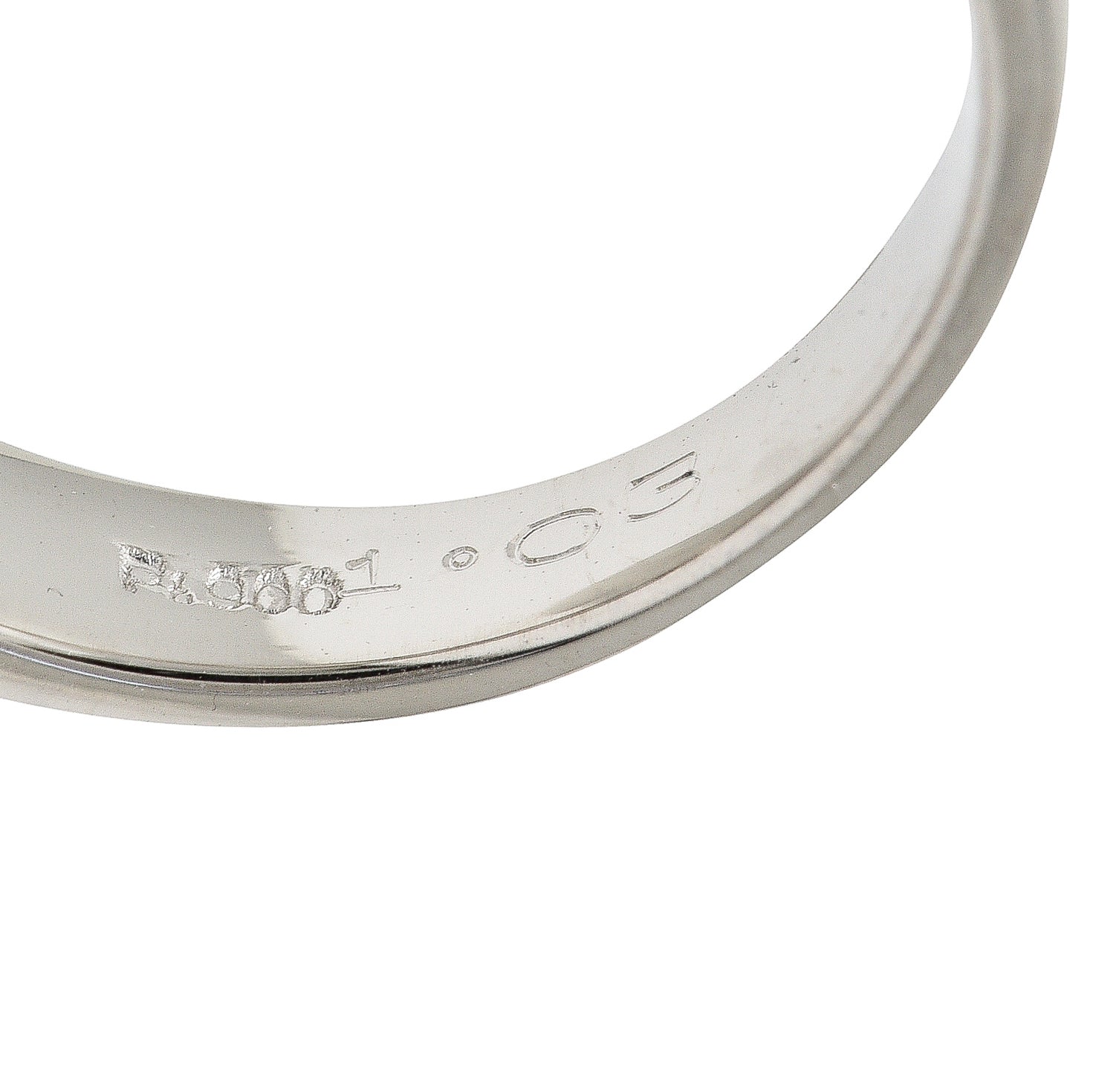 Contemporary 1.03 CTW Princess Cut Diamond Platinum Channel Band Ring - Image 7