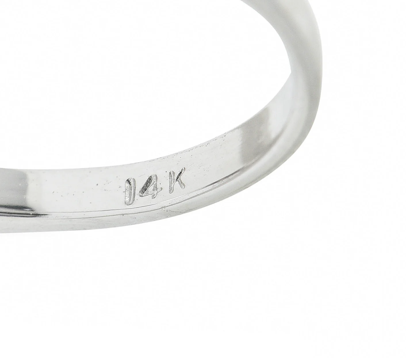 Contemporary 1.28 CTW Oval Diamond 14 Karat White Gold Engagement Ring - Image 9