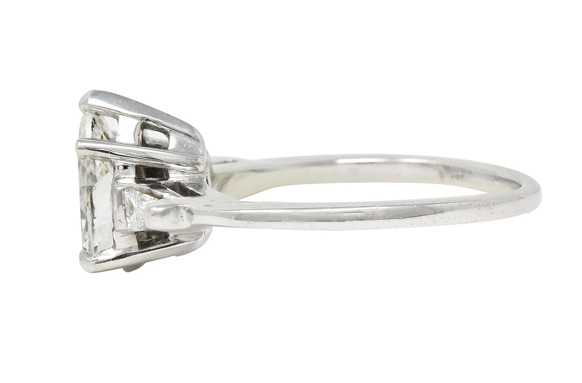 Contemporary 1.46 CTW Pear Diamond 14 Karat White Gold Engagement Ring GIA - Image 5