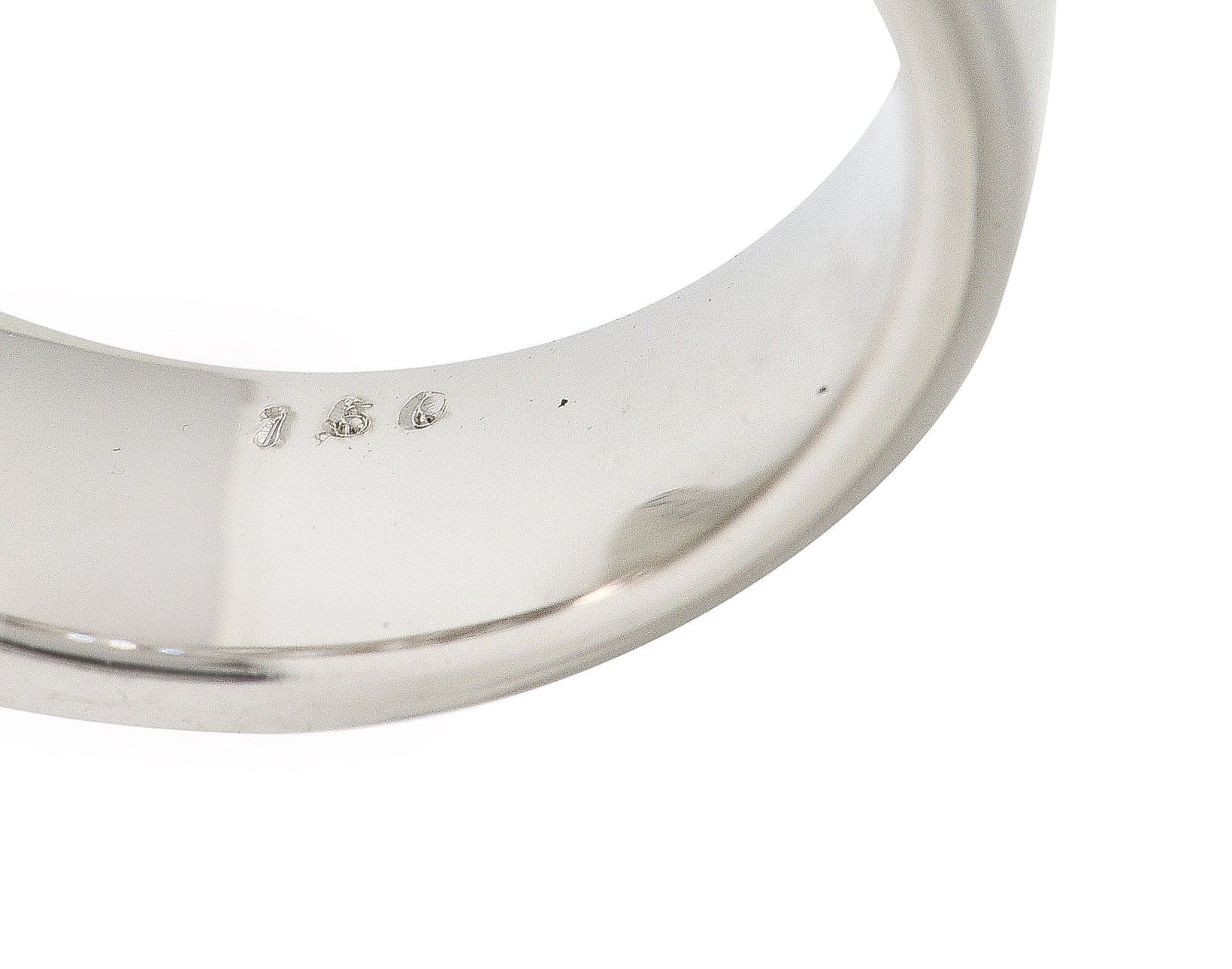 Contemporary 1.50 CTW Baguette Cut Diamond Platinum Channel Band Ring - Image 8