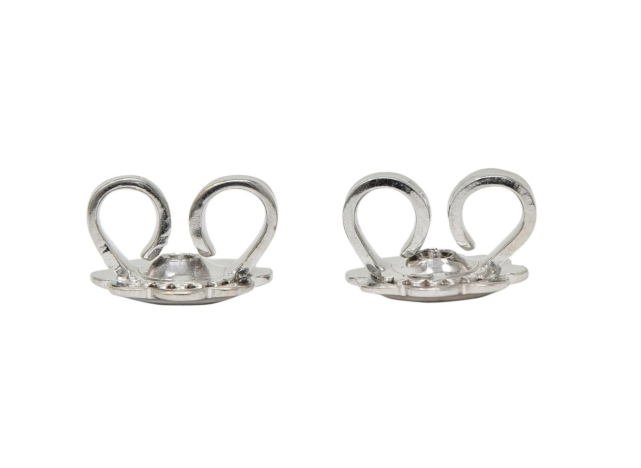 Contemporary 1.50 CTW Diamond 18 Karat White Gold Chandelier Earrings - Image 7