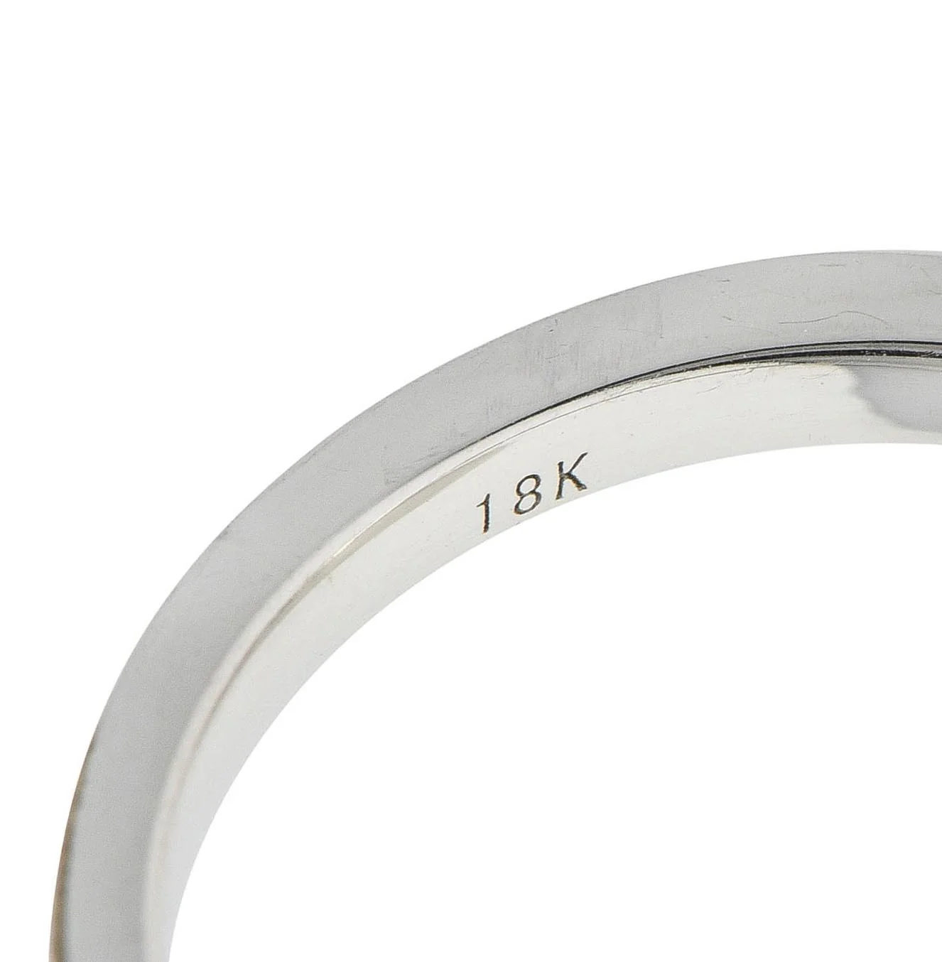 Contemporary 1.63 CTW Sapphire Diamond 18 Karat White Gold Halo Ring - Image 7