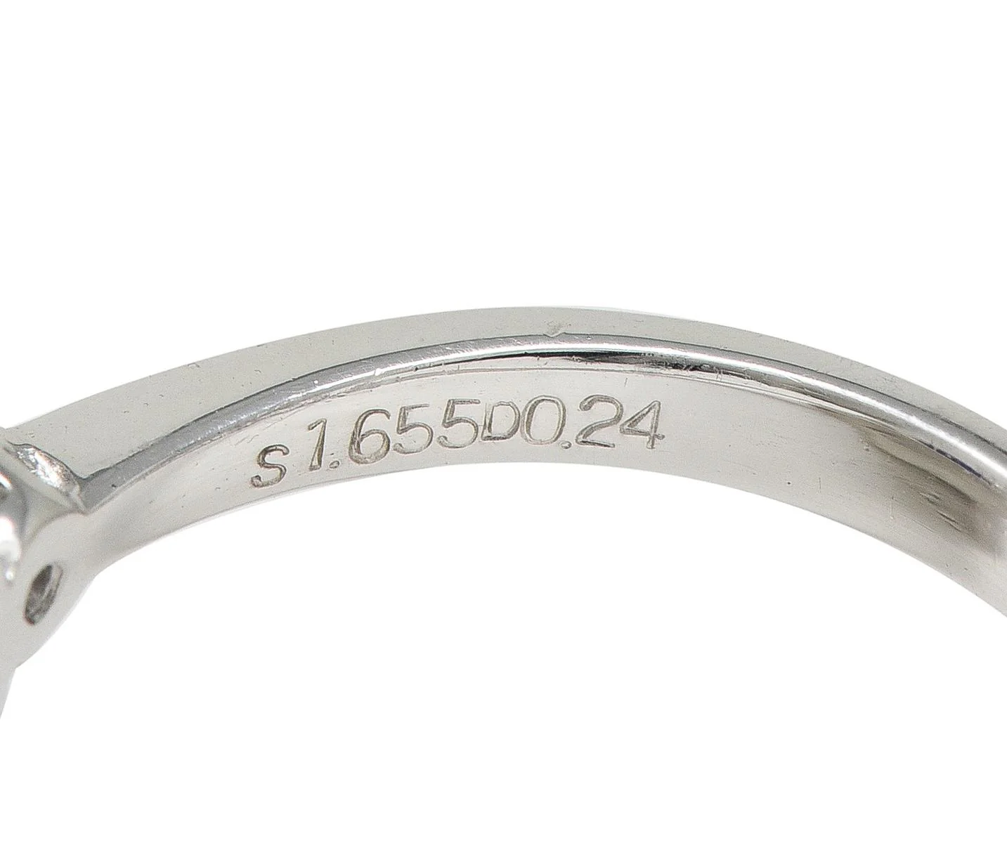 Contemporary 1.89 CTW Sapphire Diamond Platinum Three Stone Ring - Image 5