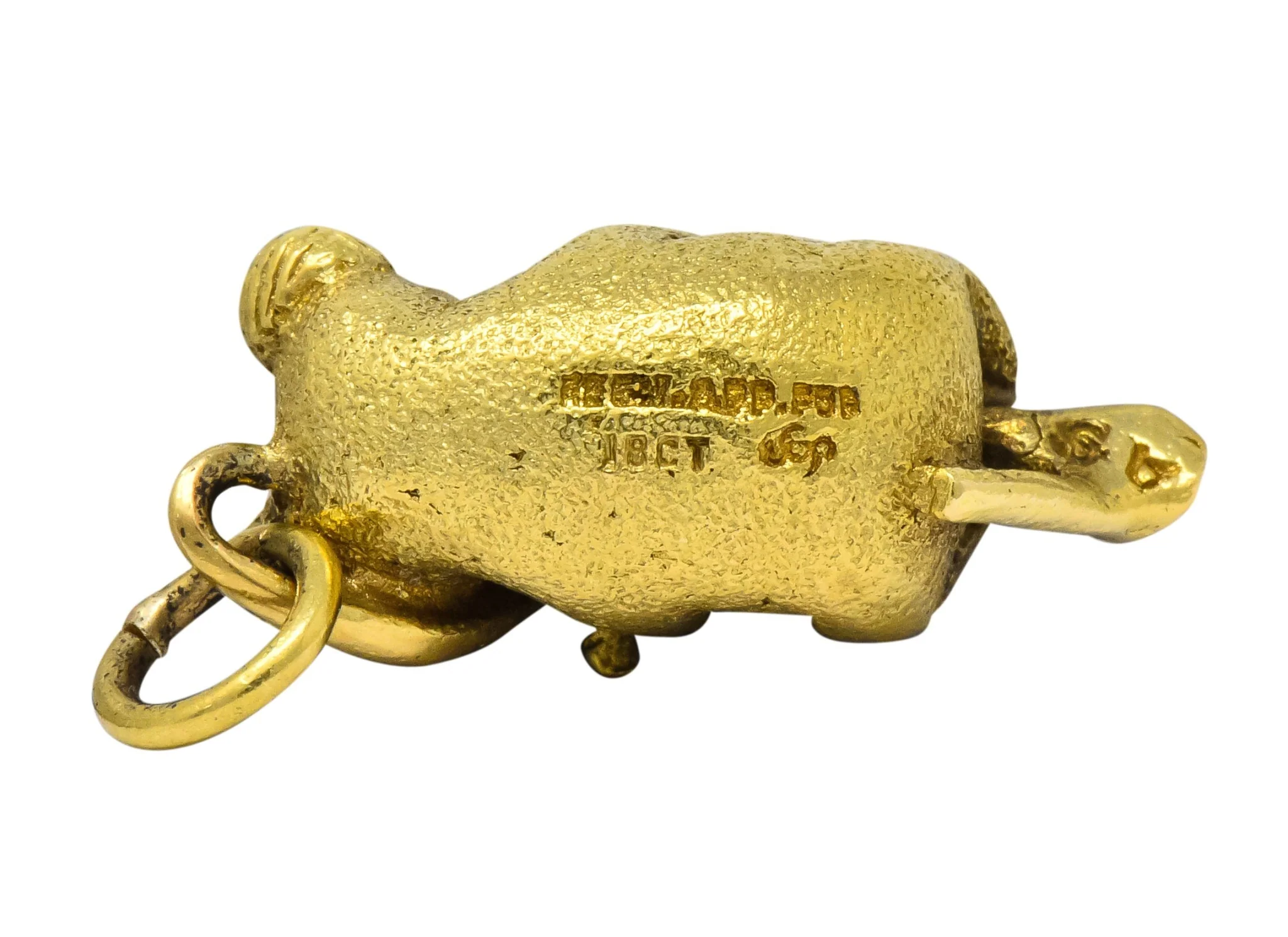 Contemporary 18 Karat Green Gold Realistic Koala Pendant Charm - Image 5