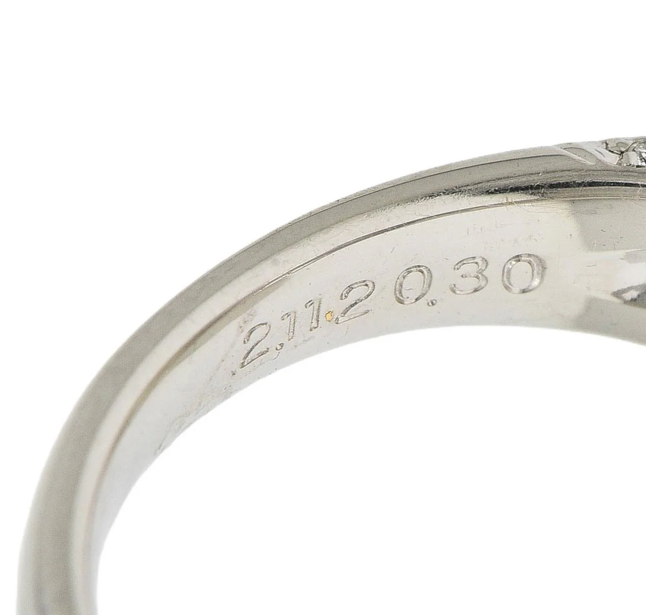 Contemporary 2.41 CTW Fancy Yellow Diamond Platinum Engagement Ring GIA - Image 7