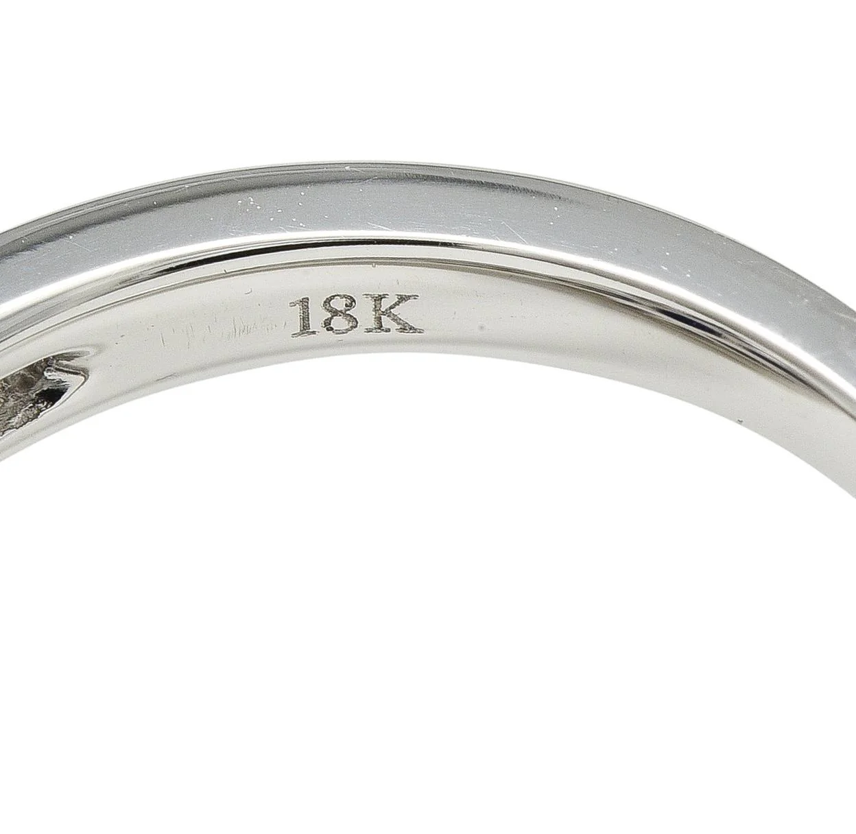 Contemporary 2.56 CTW Sapphire Diamond 18 Karat White Gold Halo Ring - Image 5