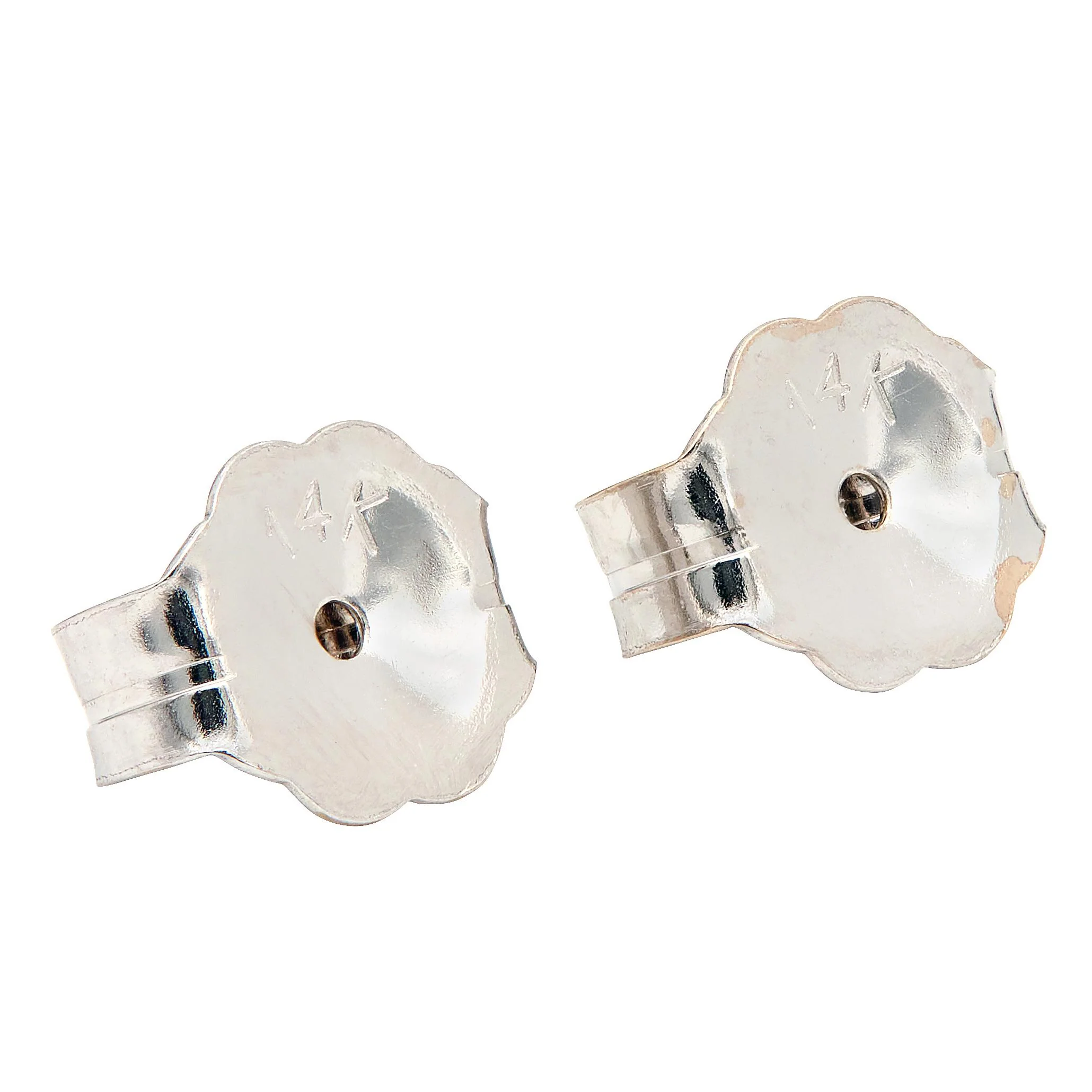 Contemporary 3.60 CTW Diamond 18 Karat White Gold Inside-Oustide Hoop Earrings - Image 5