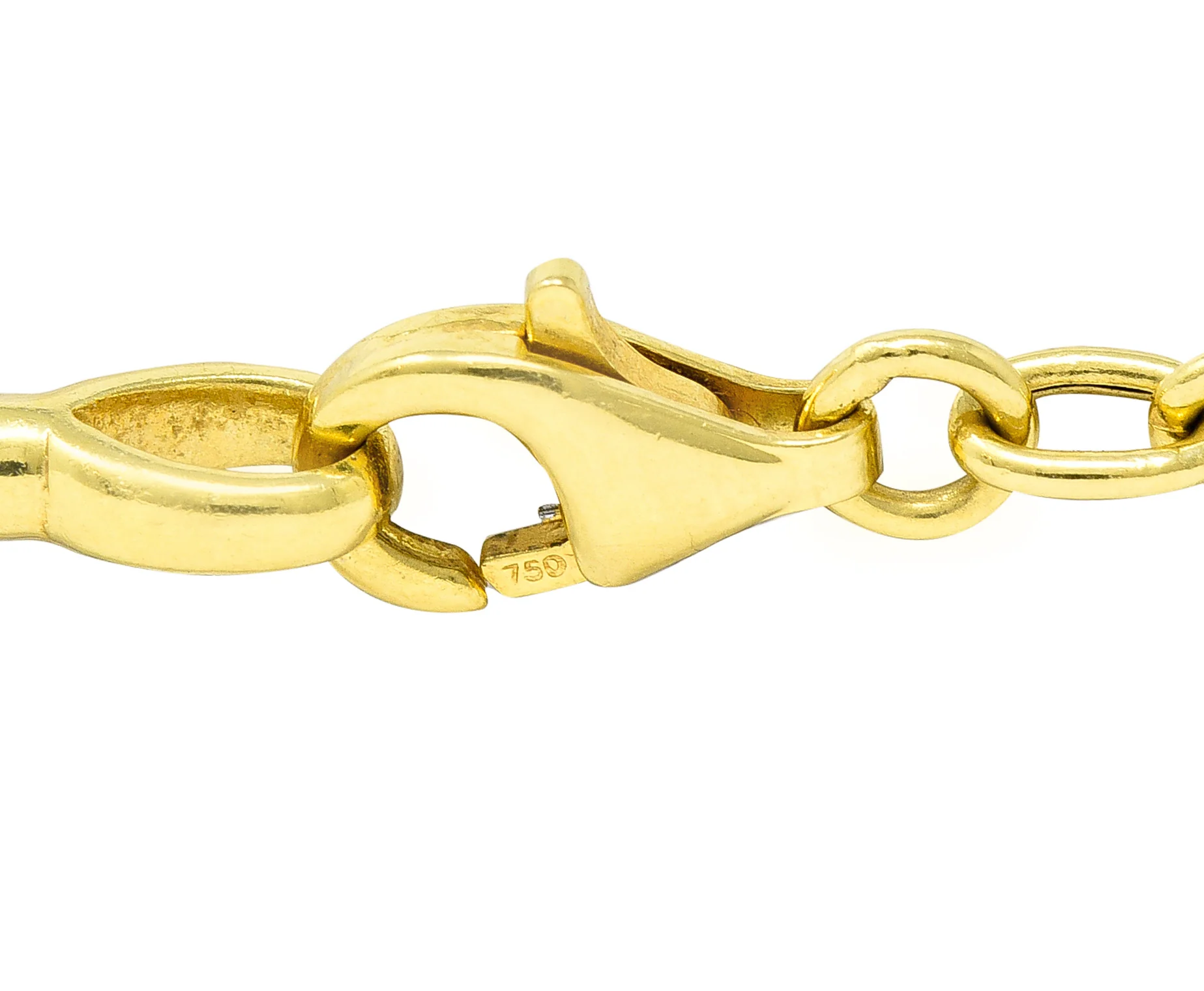 Contemporary 3.60 CTW Diamond Platinum 18 Karat Yellow Gold Lacey Sphere Station Chain Necklace - Image 4