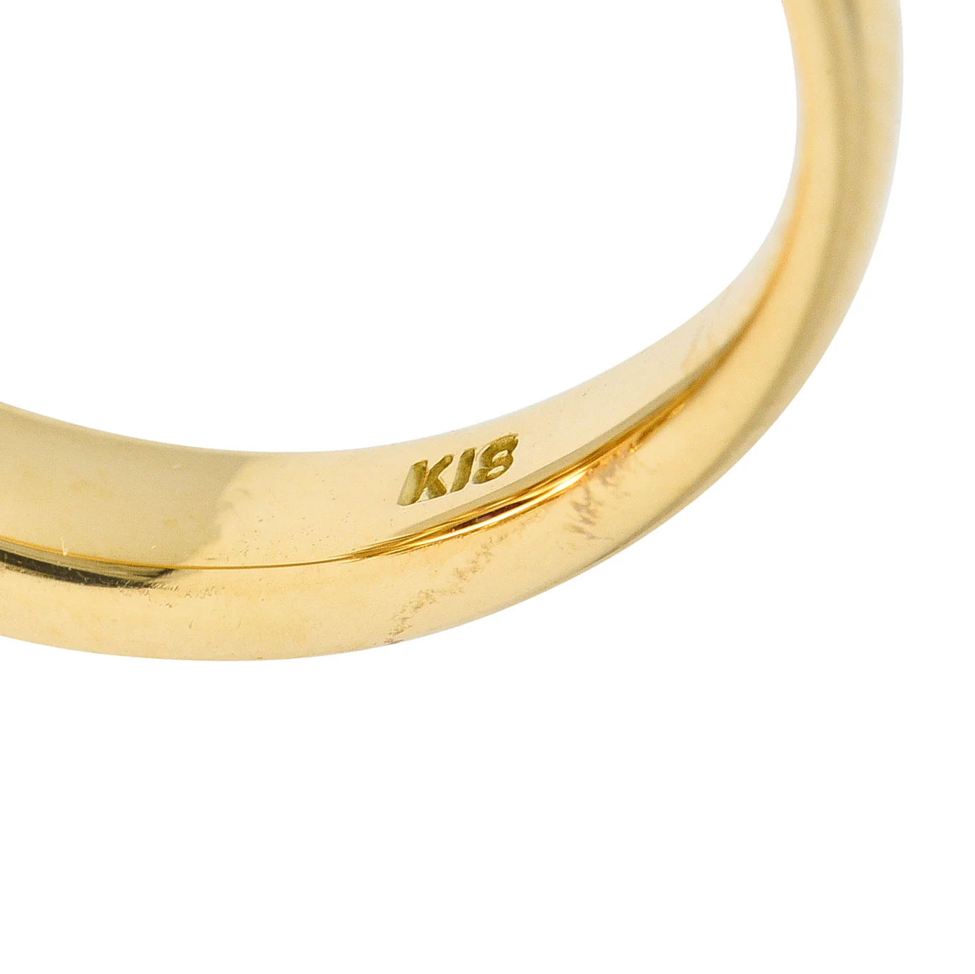 Contemporary 4.28 CTW Oval Step Cut Ruby Diamond 18 Karat Yellow Gold Halo Ring GIA - Image 7