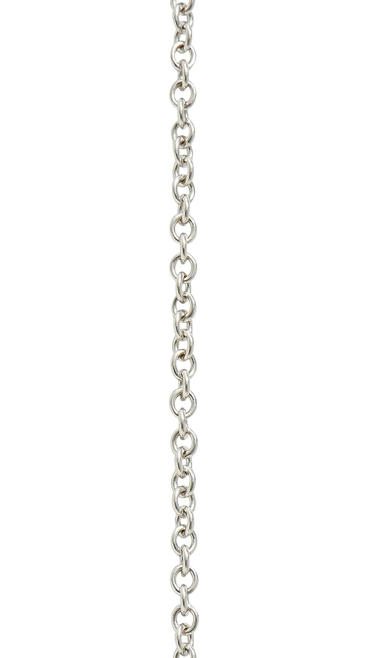 Contemporary 4.42 CTW Aquamarine Diamond 14 Karat White Gold Pendant Necklace - Image 10