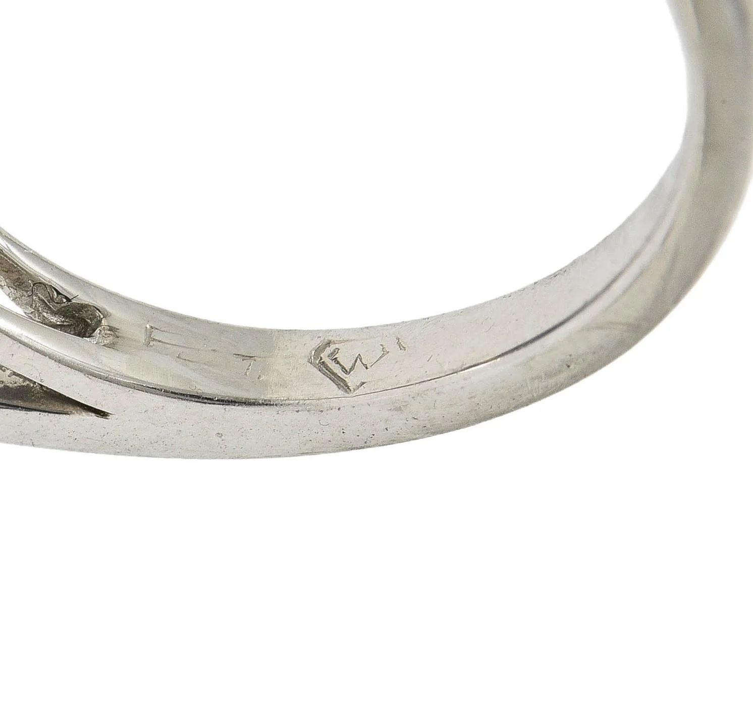 Contemporary 4.72 CTW Aquamarine Diamond Platinum Cluster Cocktail Ring - Image 9