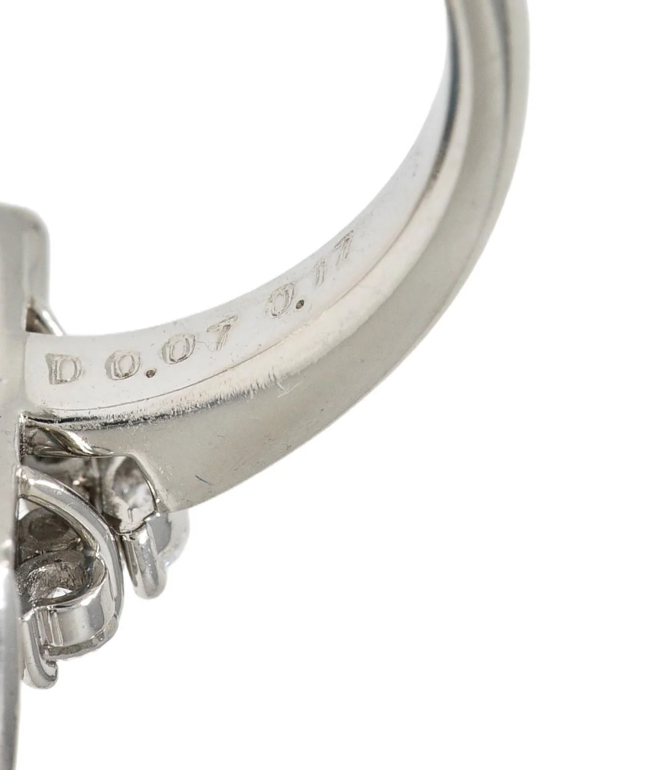 Contemporary 5.71 CTW Aquamarine Diamond Platinum Cluster Cocktail Ring - Image 10