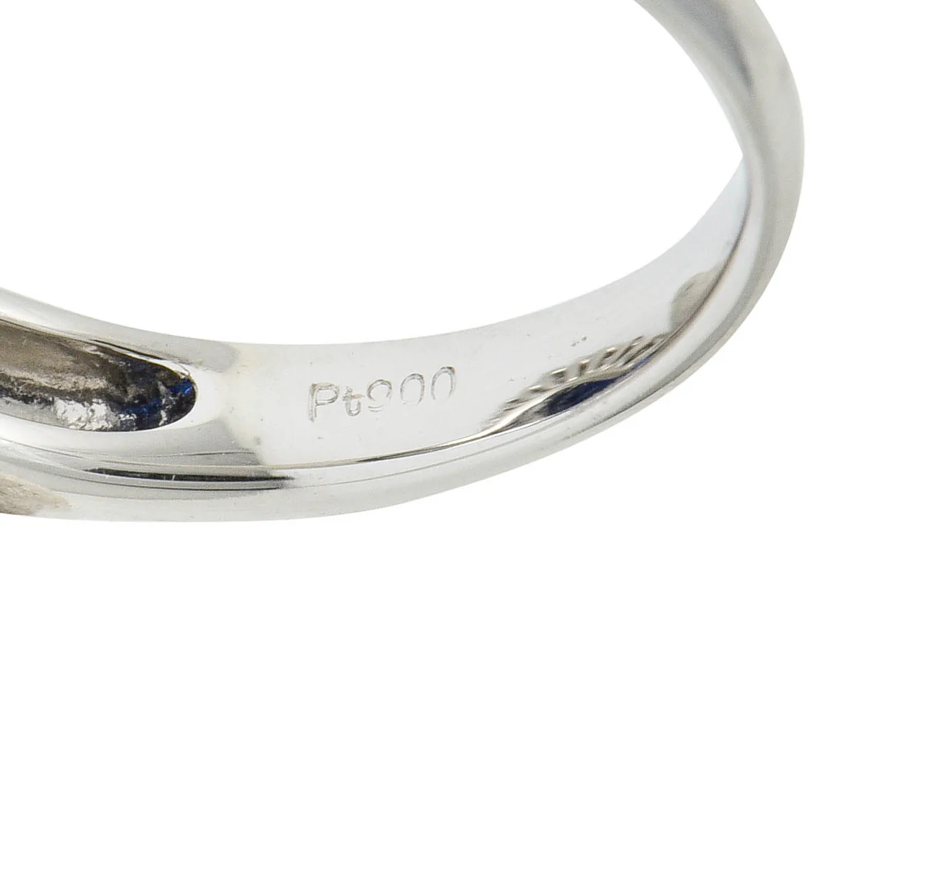 Contemporary 8.35 CTW Sapphire Diamond Platinum Cluster Ring - Image 7