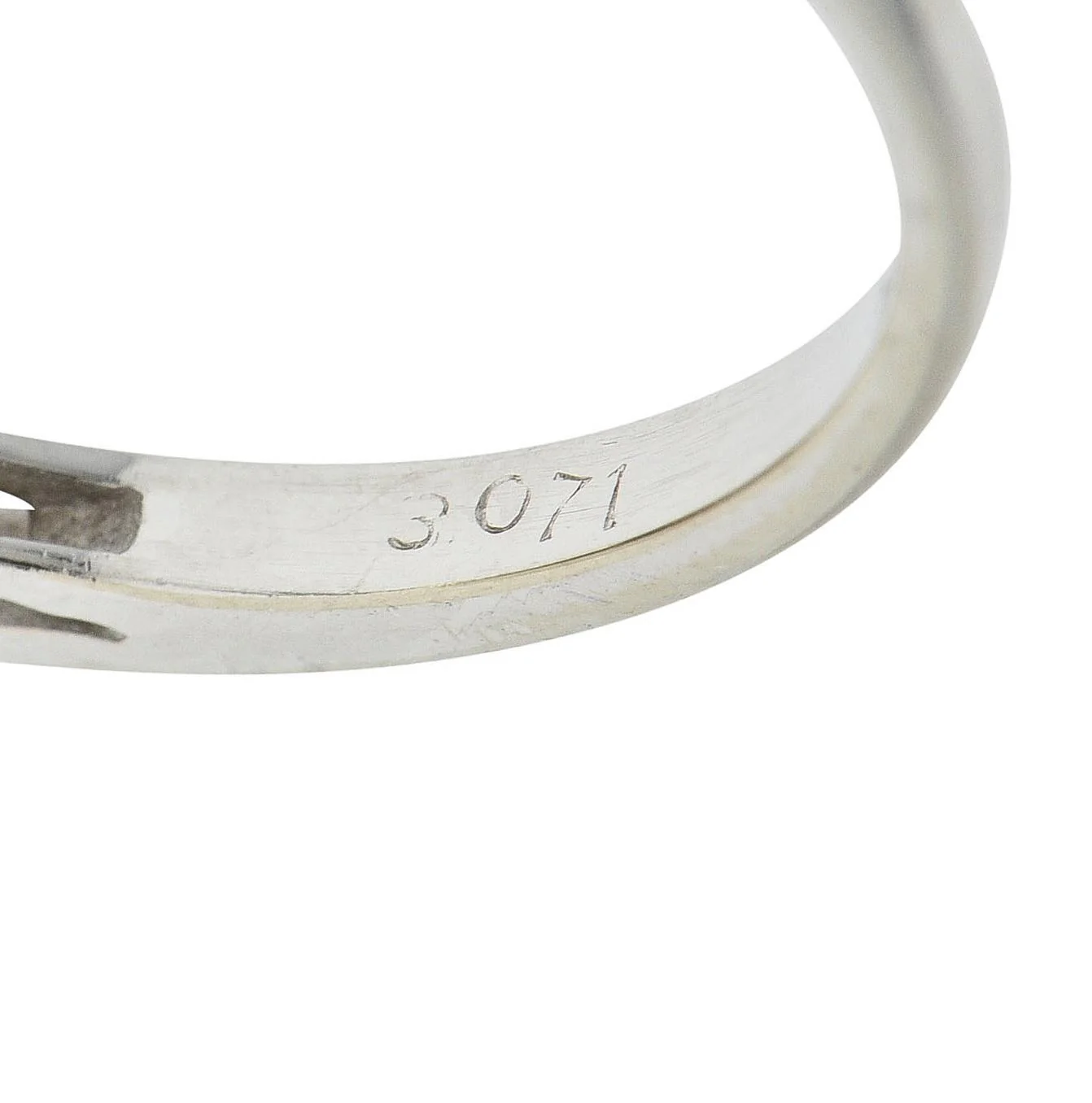 Contemporary Opal Diamond 14 Karat White Gold Three Stone Ring - Image 7