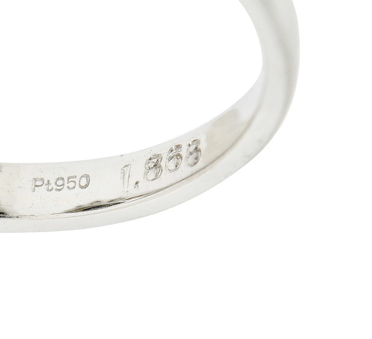 Contemporary Opal Diamond Platinum Cluster Ring - Image 8