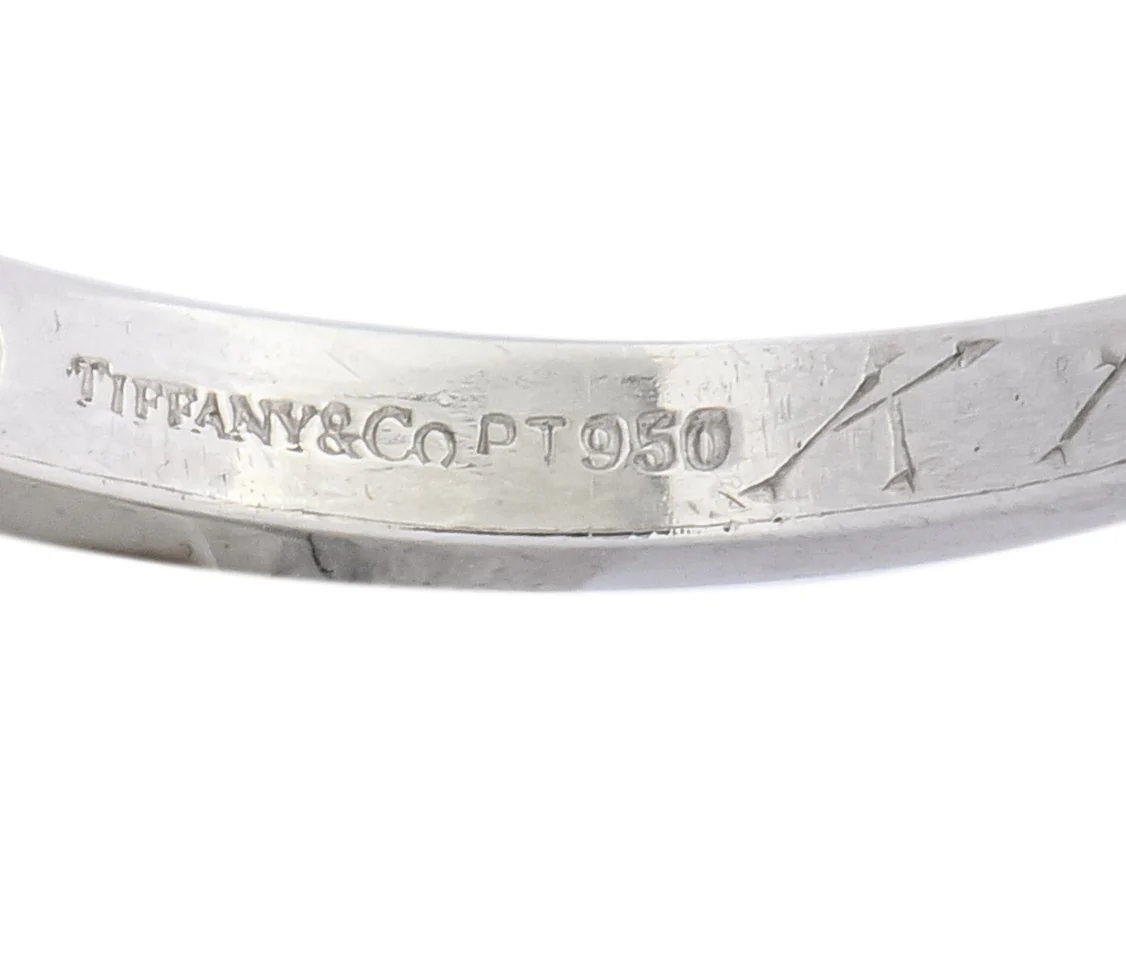 Contemporary Tiffany & Co. Diamond Platinum Anniversary Band Ring - Image 8