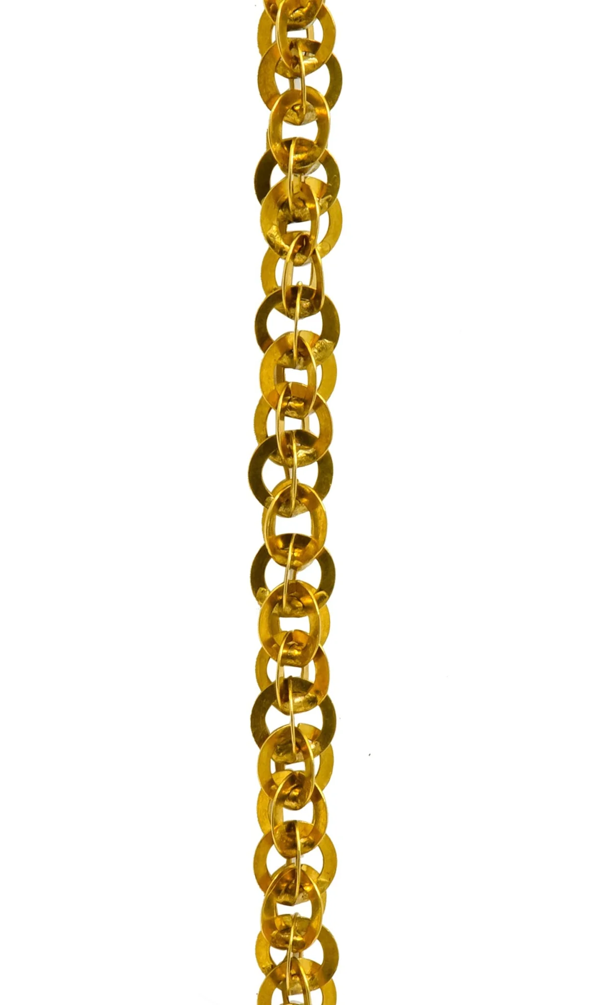 Continental Victorian 19 Karat Yellow Gold Spherical Long Chain - Image 4