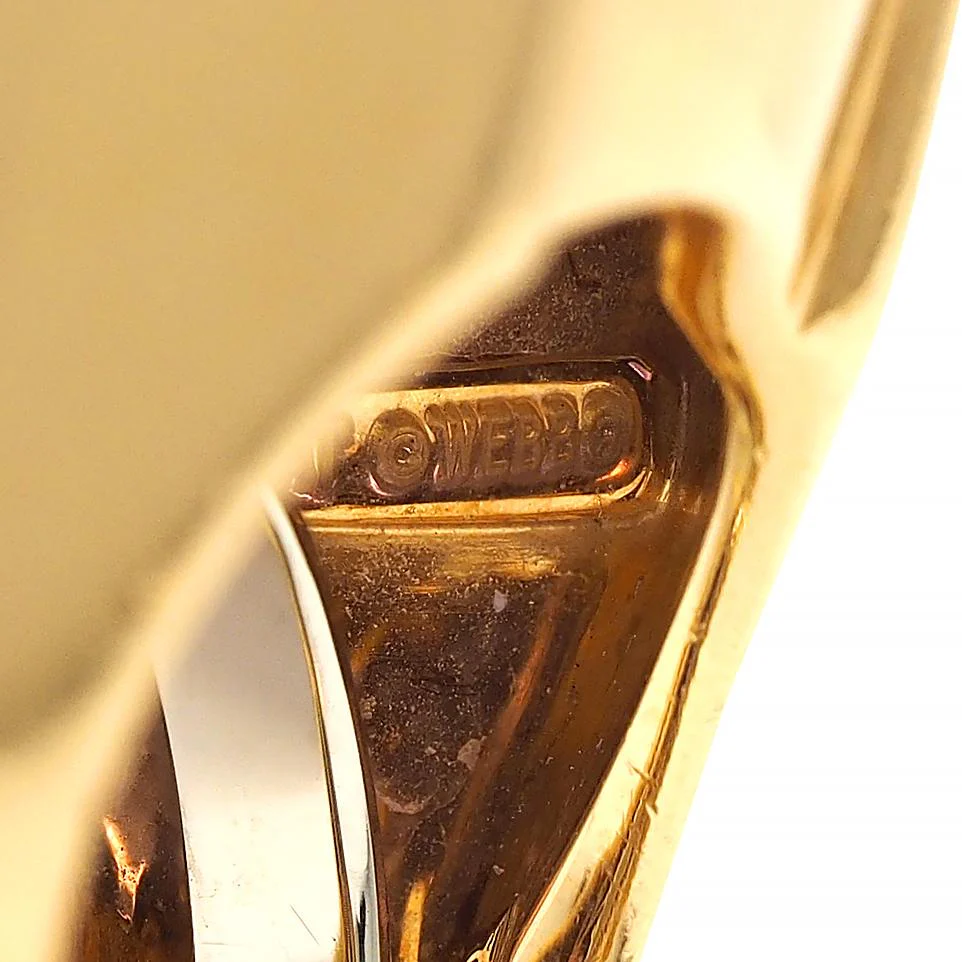 David Webb 1980s Amethyst Diamond Platinum 18 Karat Gold Vintage Cocktail Ring - Image 11