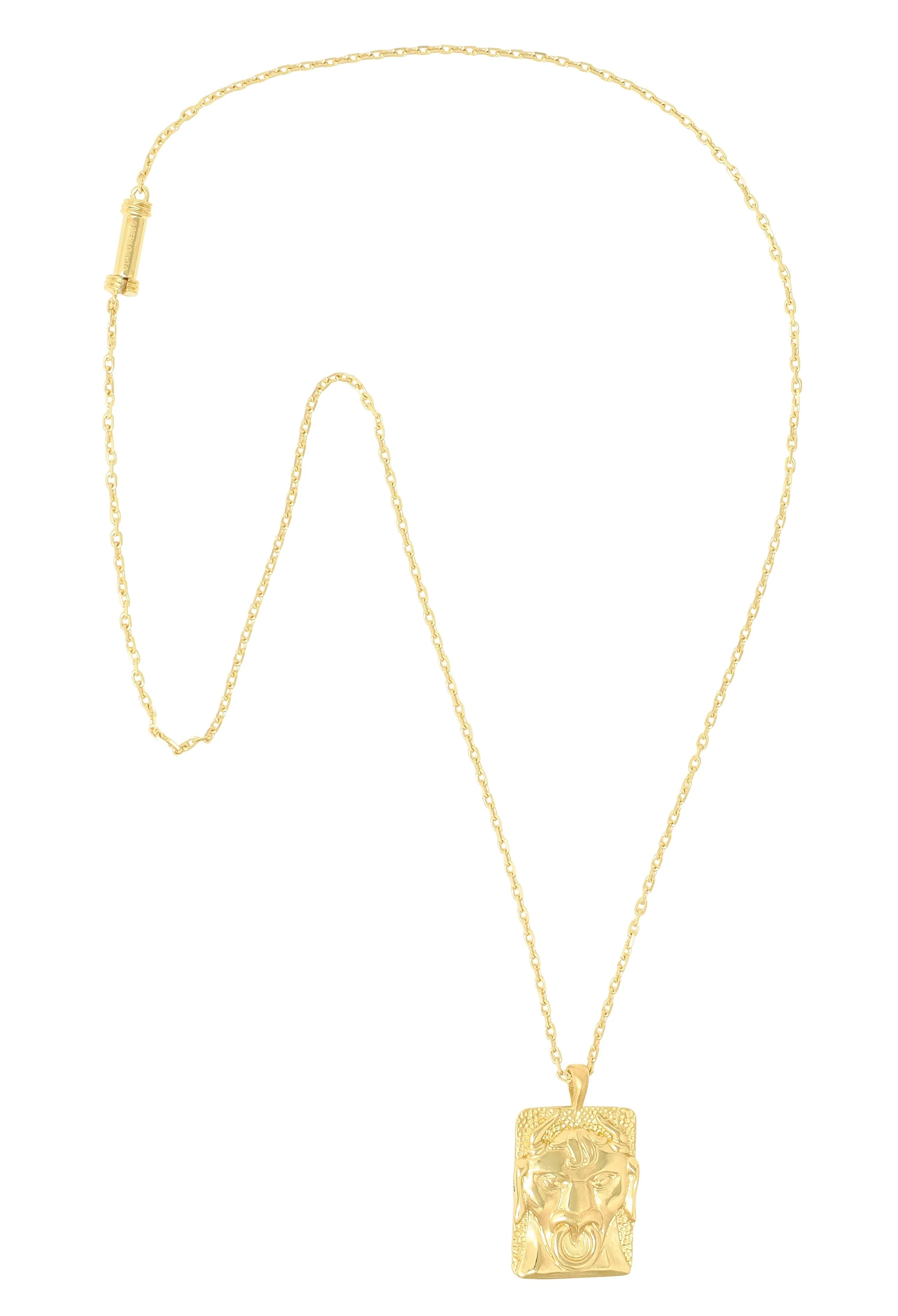 David Webb Contemporary 18 Karat Yellow Gold Taurus Zodiac Pendant Necklace - Image 3
