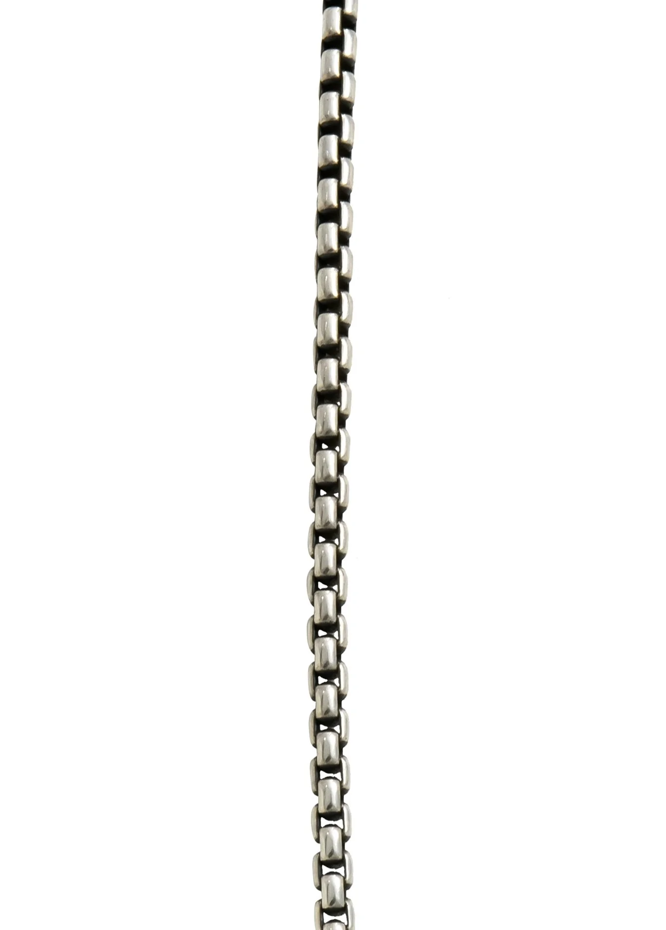 David Yurman Hematite Diamond Sterling Silver Petite Albion Pendant Necklace - Image 6