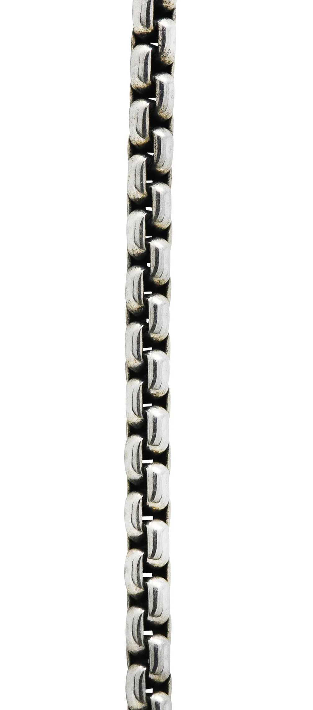 David Yurman Pave Diamond Chrysoprase 18 Karat Gold Sterling Silver Enhancer Pendant Necklace - Image 9