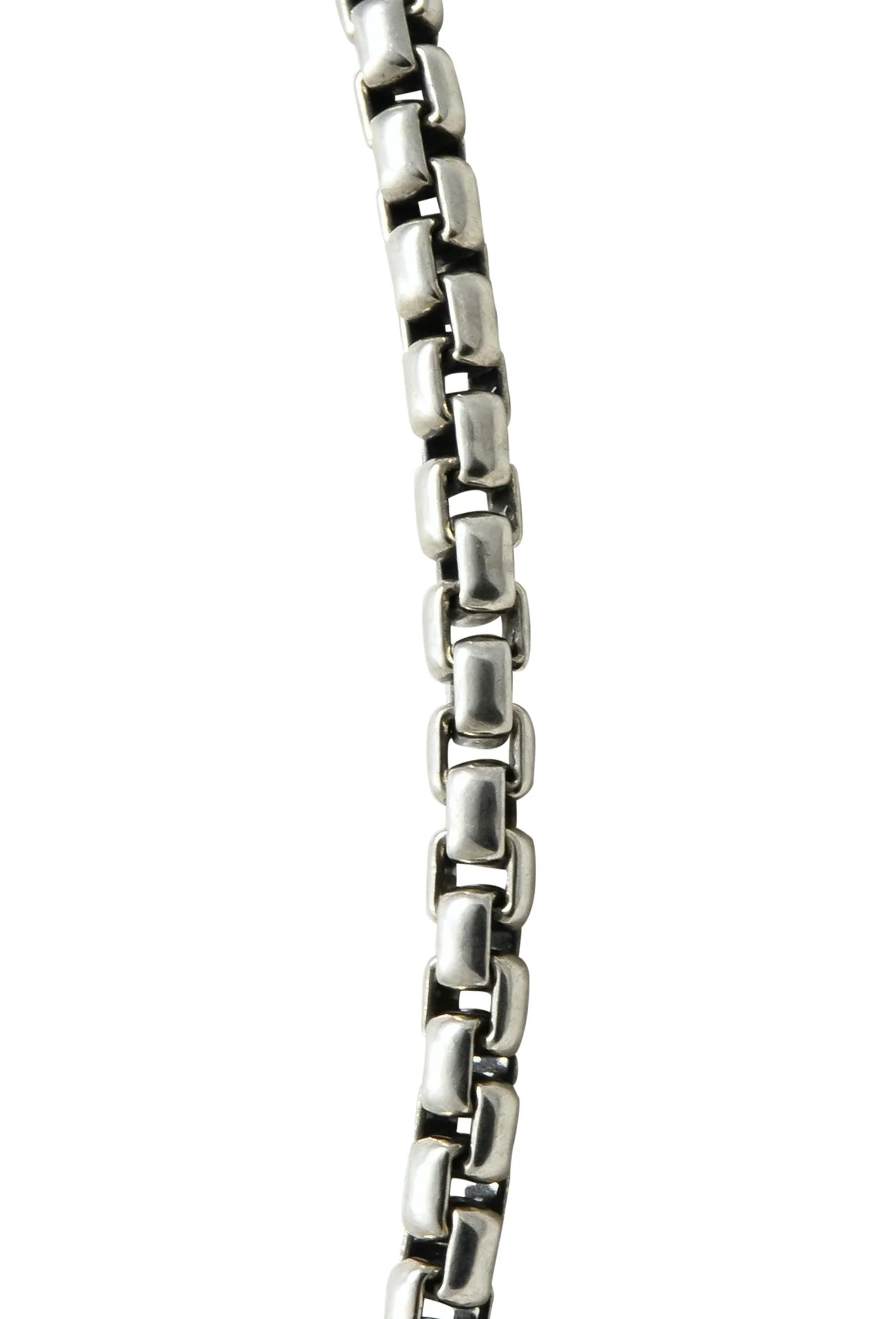 David Yurman Sterling Silver 60 Inch Box Chain Necklace - Image 5