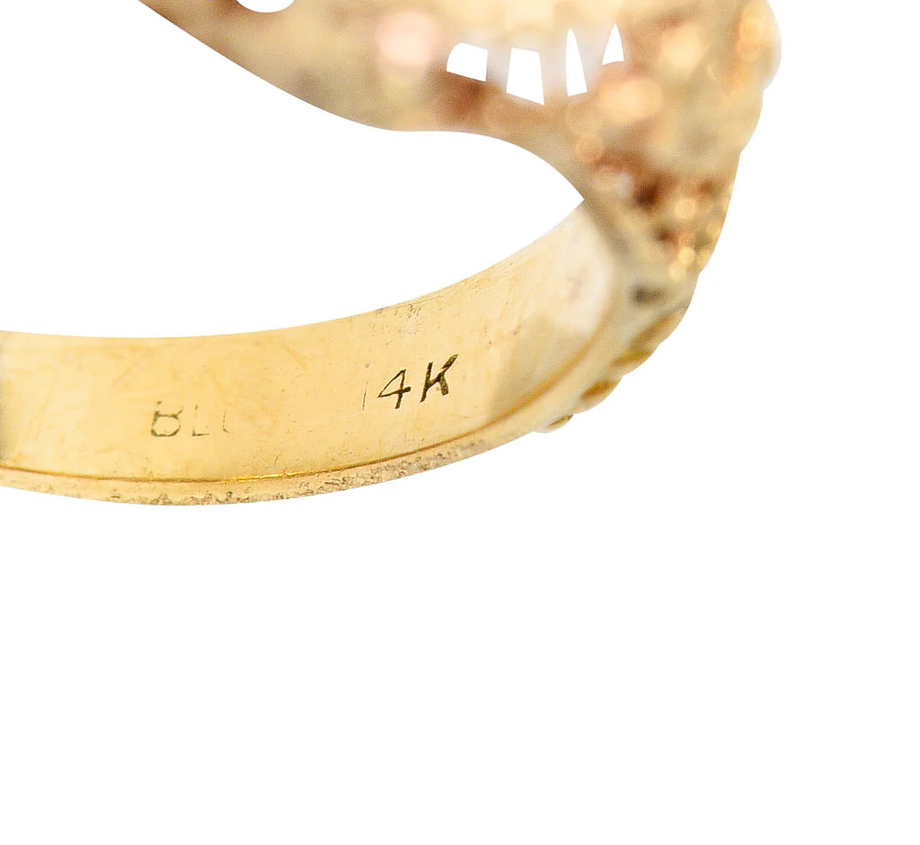 Early Edwardian 0.35 CTW Diamond 14 Karat Yellow Gold Engagement Ring - Image 8
