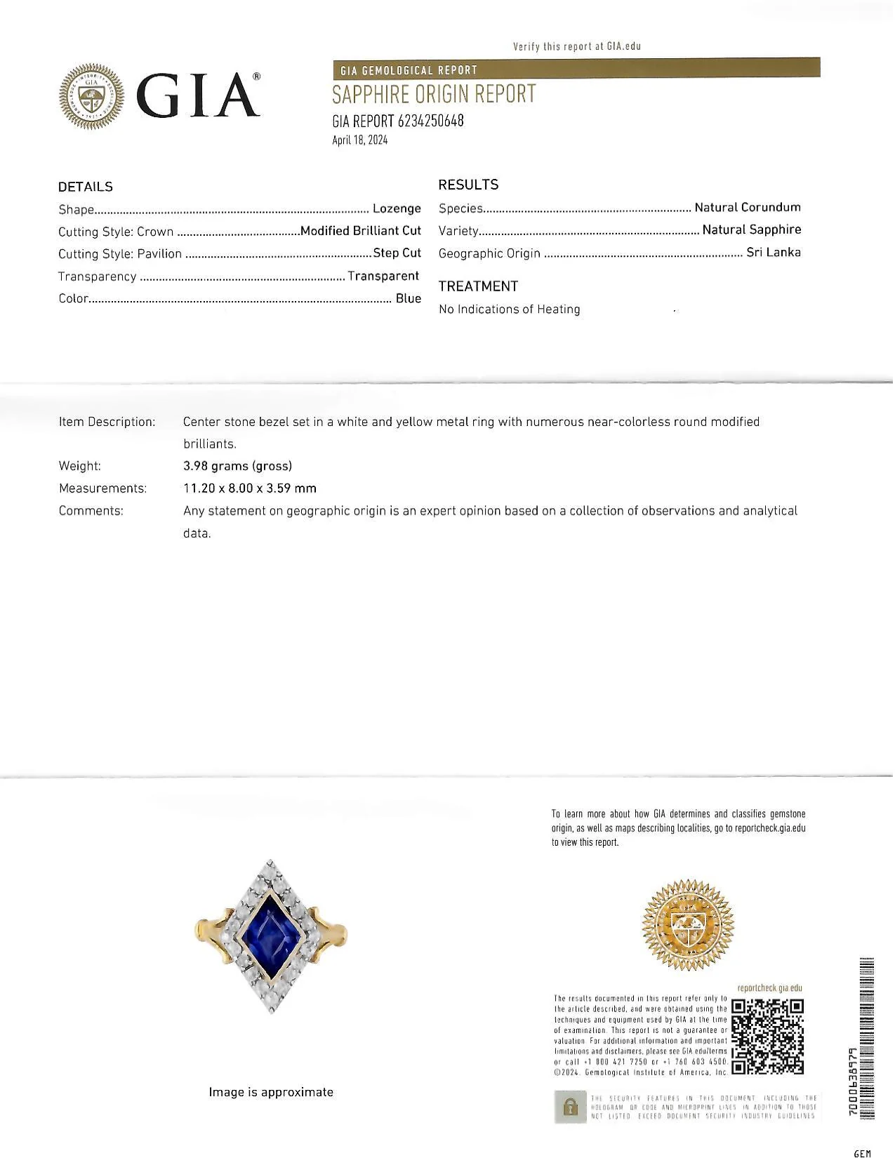 Edwardian 2.40 CTW No Heat Ceylon Sapphire Diamond Silver 18 Karat Gold Antique Navette Ring GIA - Image 14