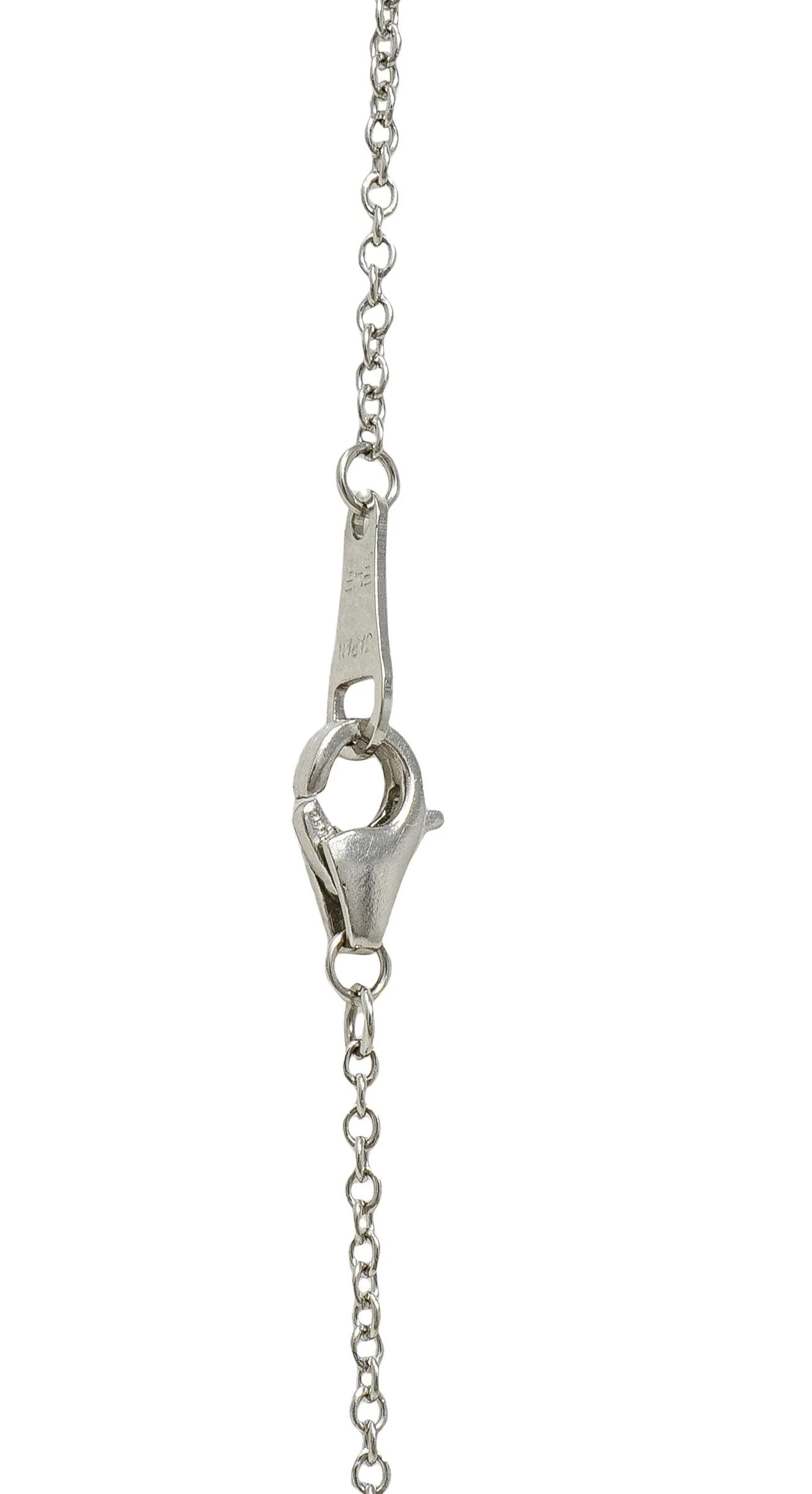 Edwardian 4.98 CTW No Heat Sapphire Diamond Platinum Antique Lavalier Pendant Necklace GIA - Image 8