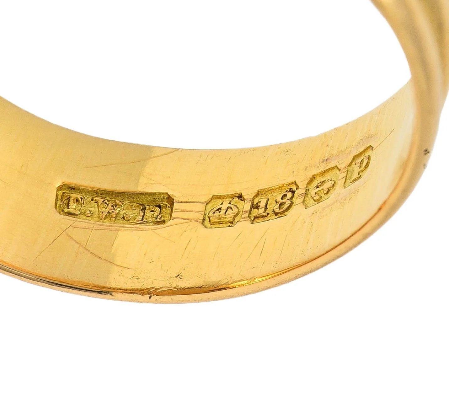 Edwardian Diamond Platinum 18 Karat Yellow Gold Antique Entwined Snake Unisex Band Ring - Image 5